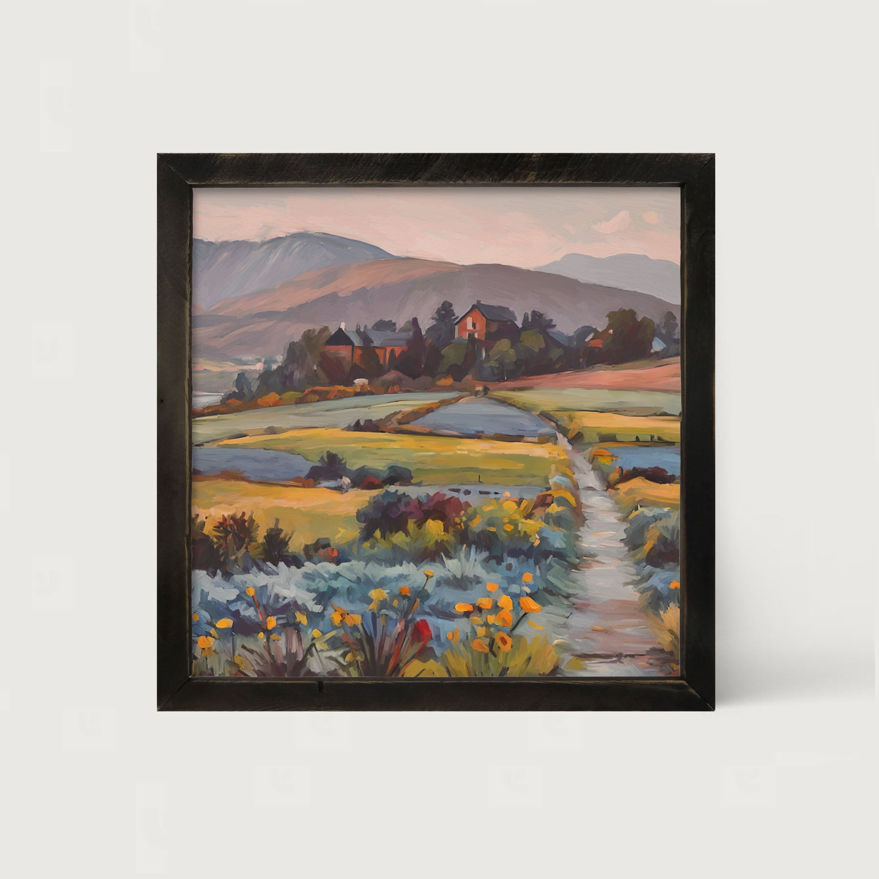 Farmhouse Path - Framed art