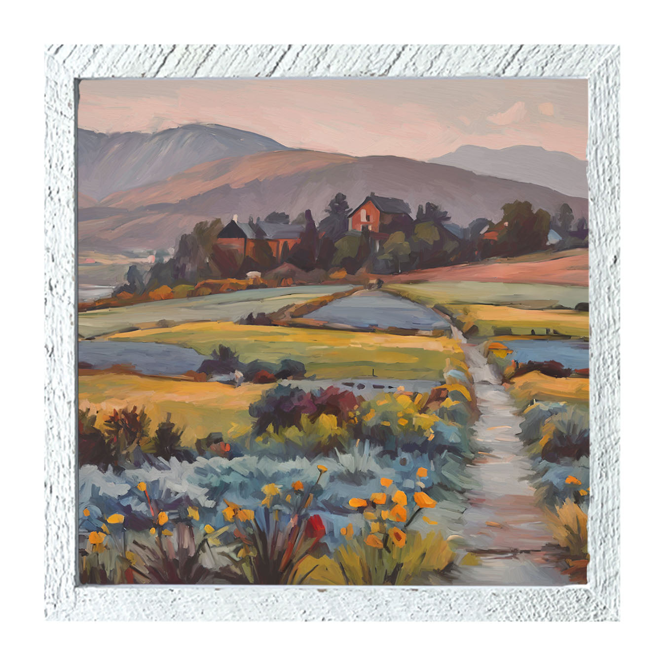 Farmhouse Path - Framed art