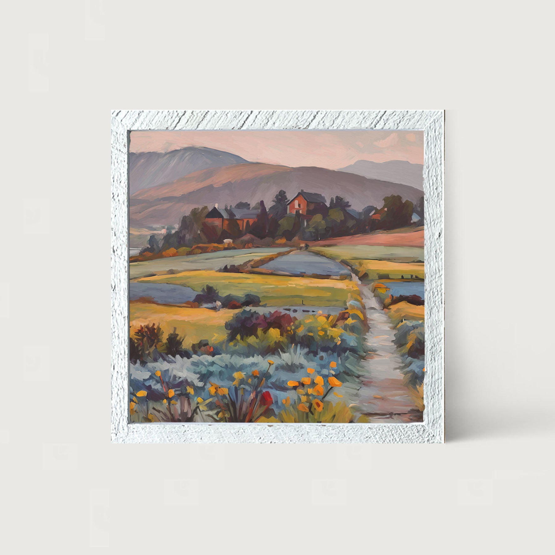 Farmhouse Path - Framed art