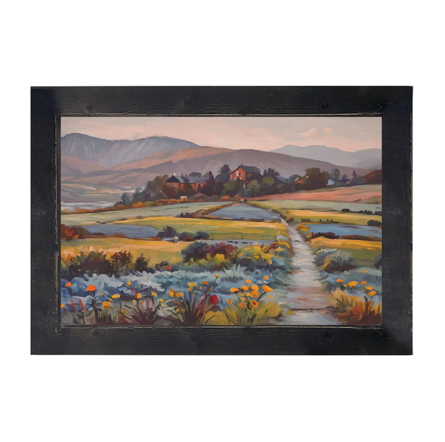 Farmhouse Path - Framed art