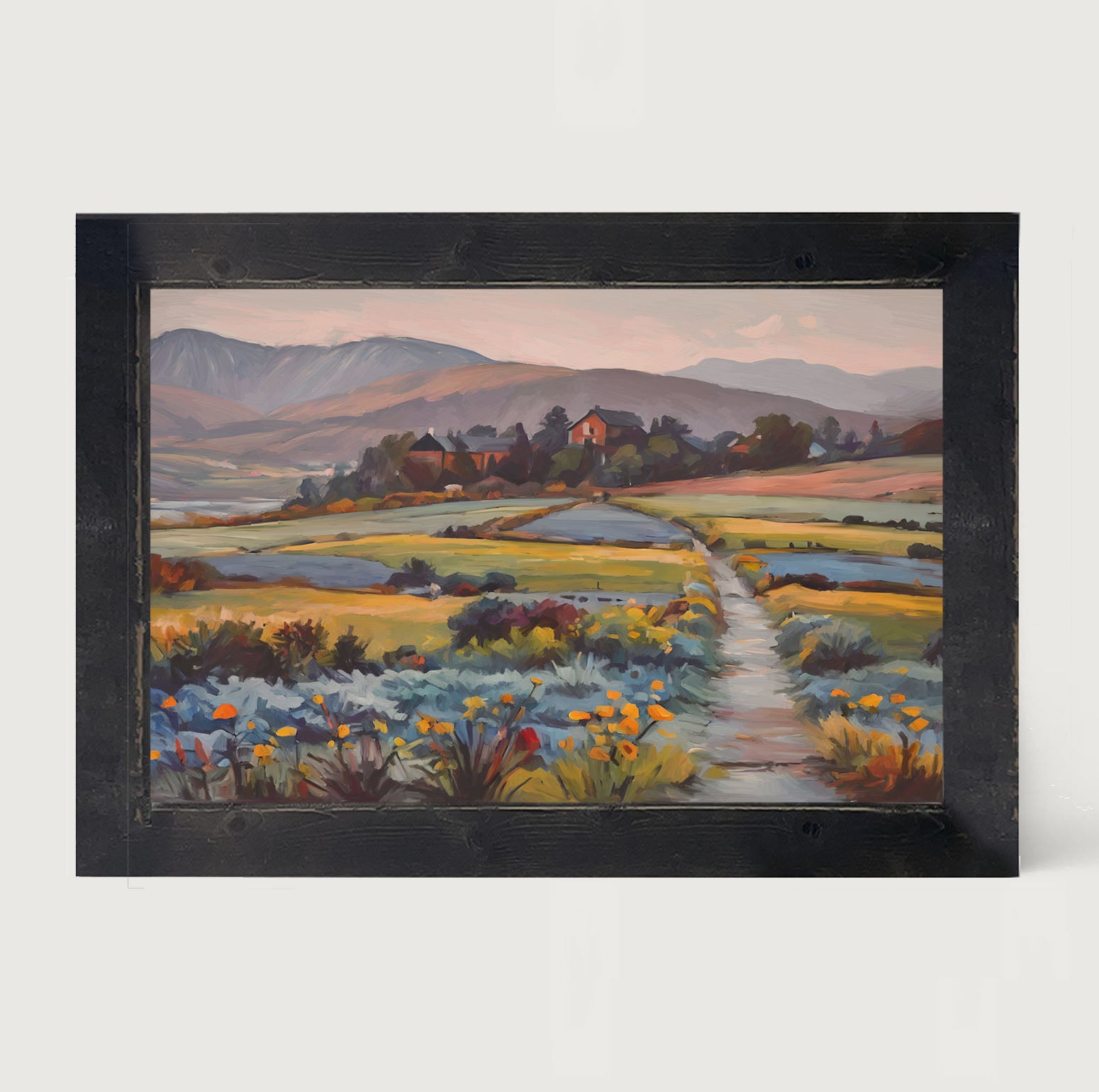 Farmhouse Path - Framed art
