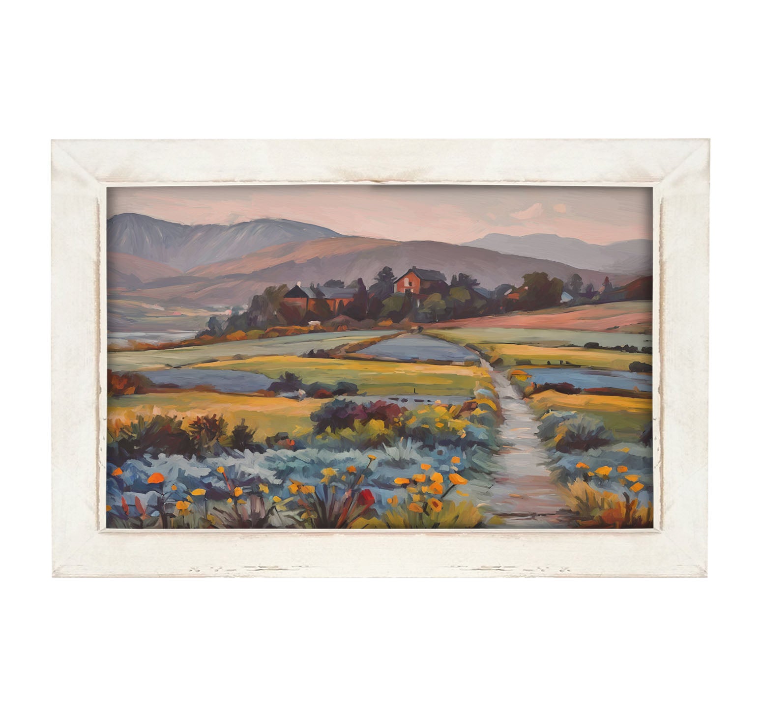 Farmhouse Path - Framed art
