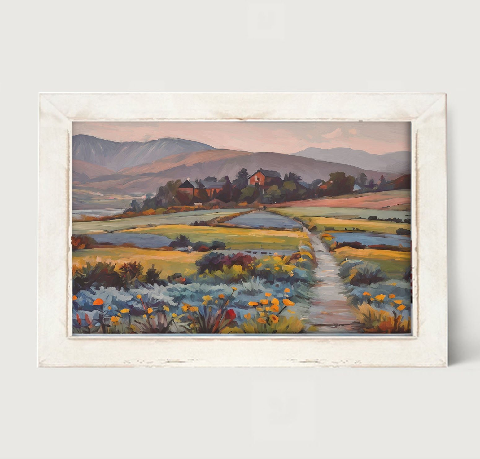 Farmhouse Path - Framed art