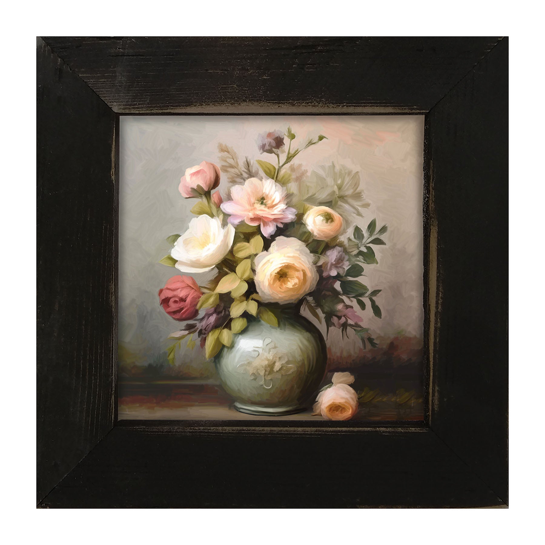 Mixed Flowers in Vase - Framed Art