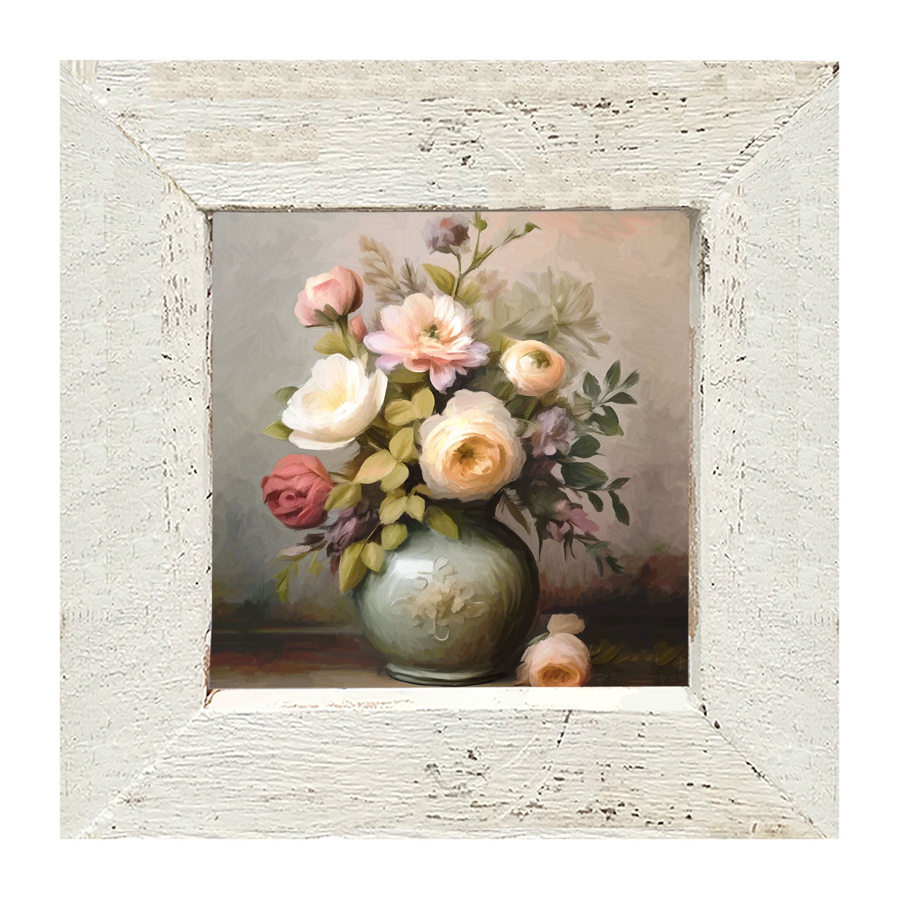 Mixed Flowers in Vase - Framed Art