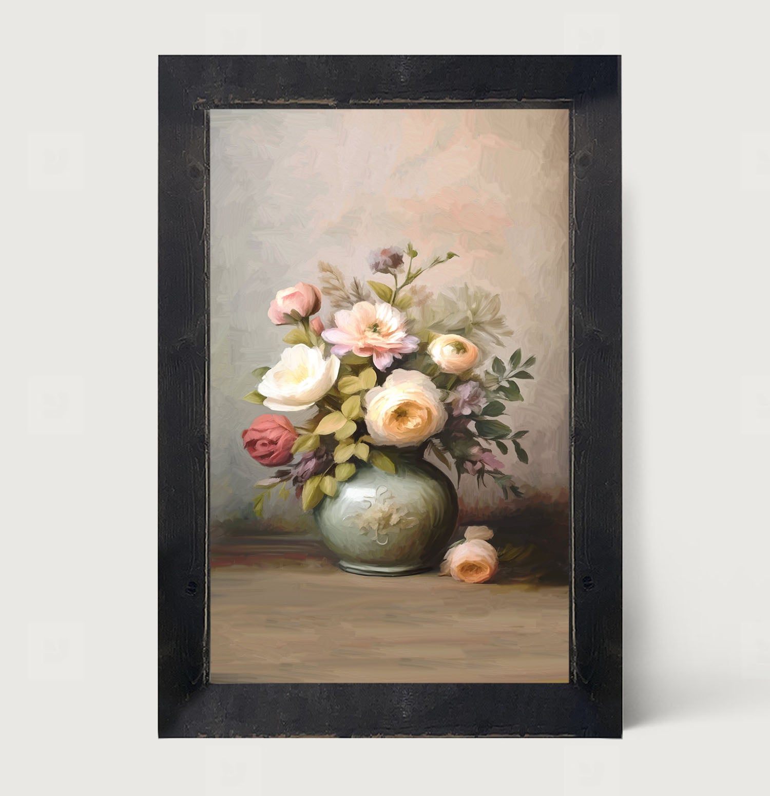 Mixed Flowers in Vase - Framed Art