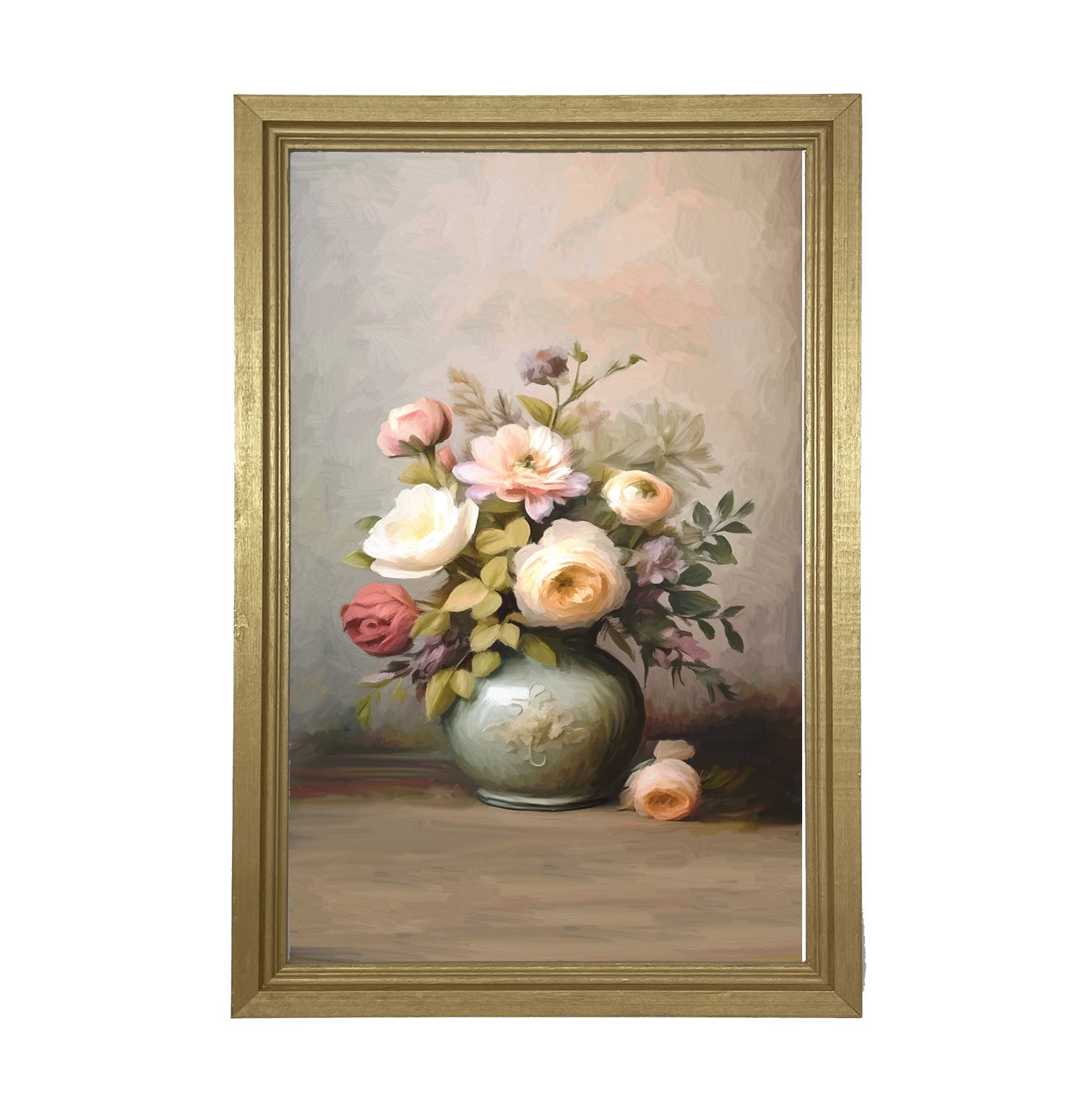 Mixed Flowers in Vase - Framed Art