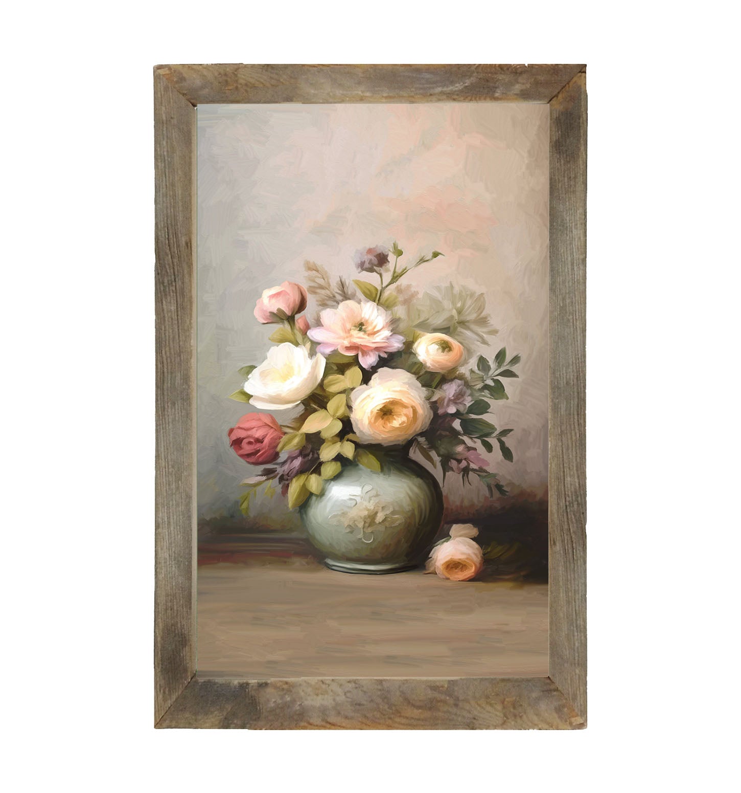 Mixed Flowers in Vase - Framed Art