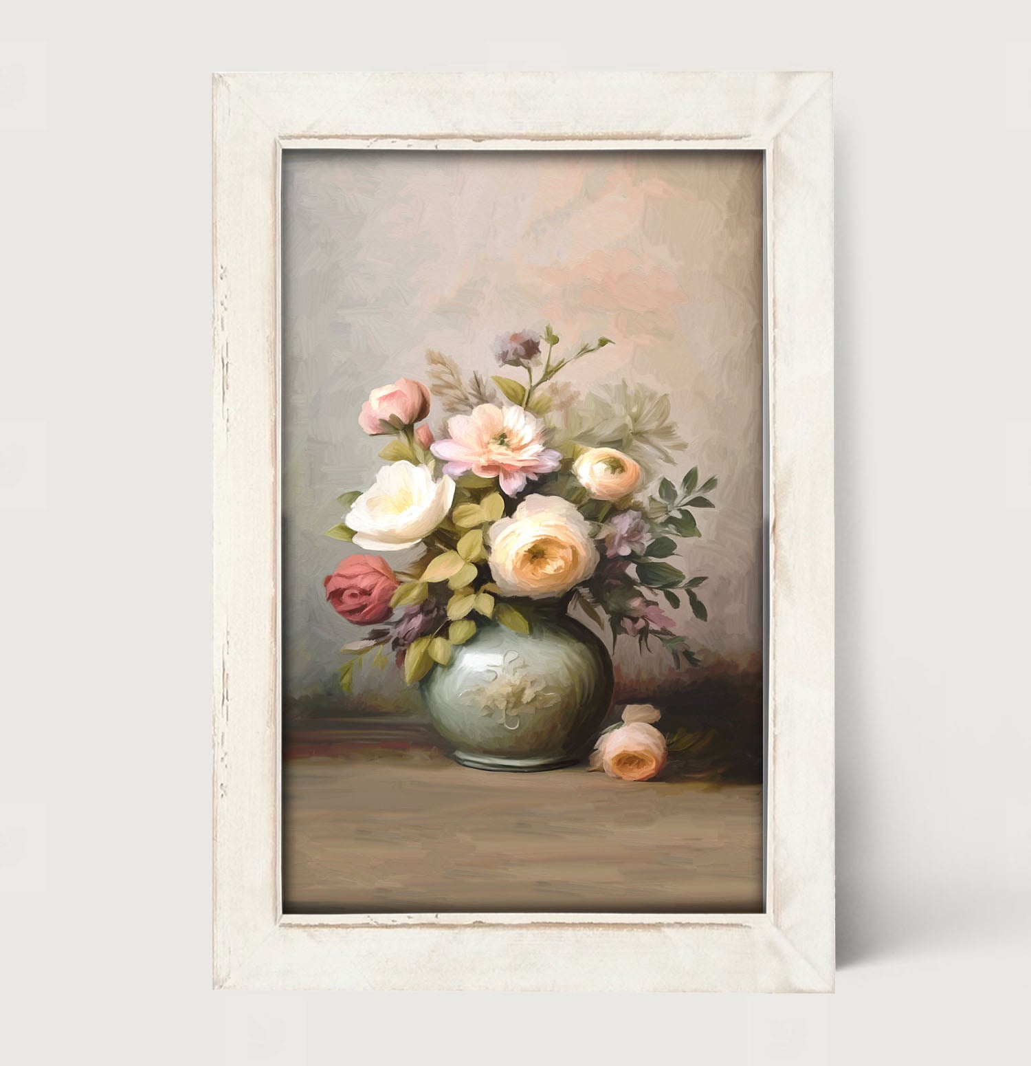 Mixed Flowers in Vase - Framed Art