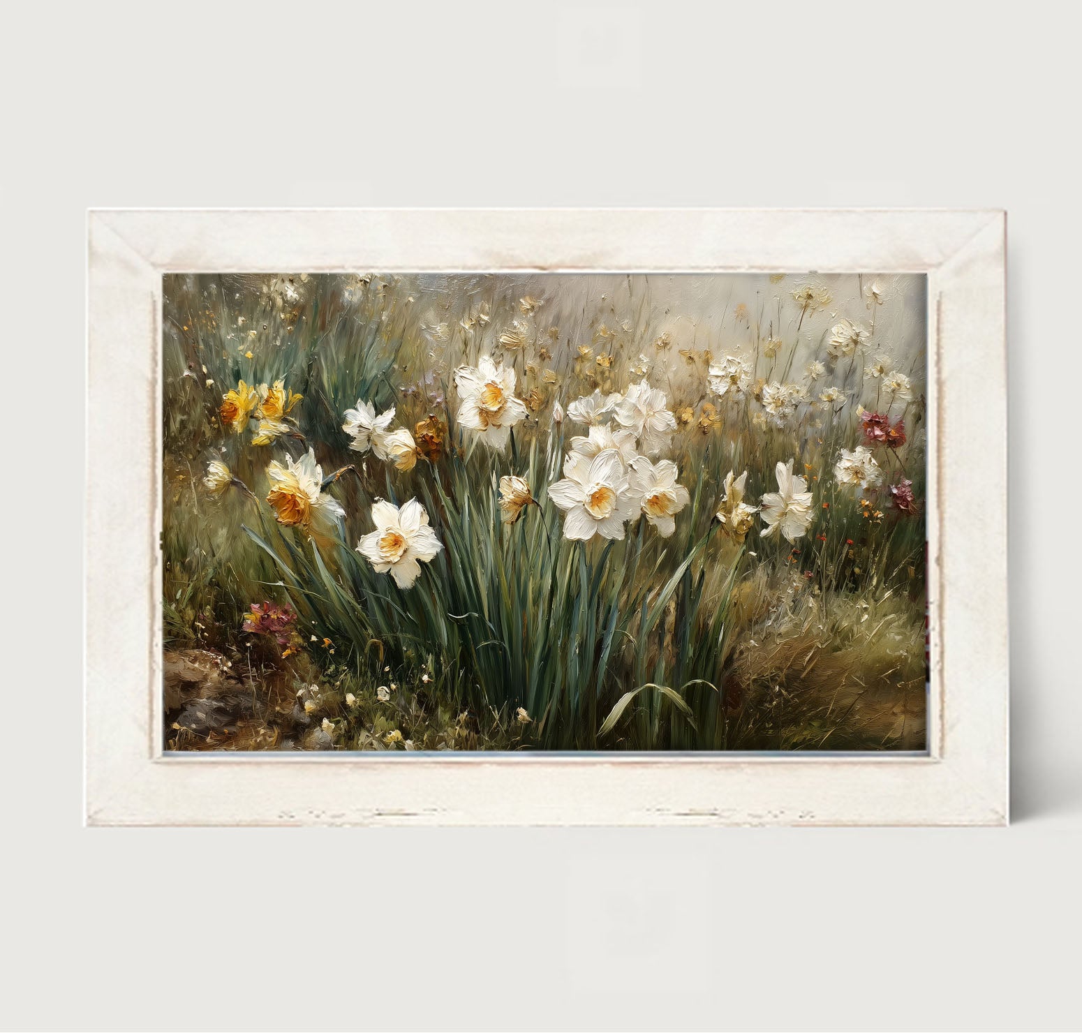 Patch of White Daffodils