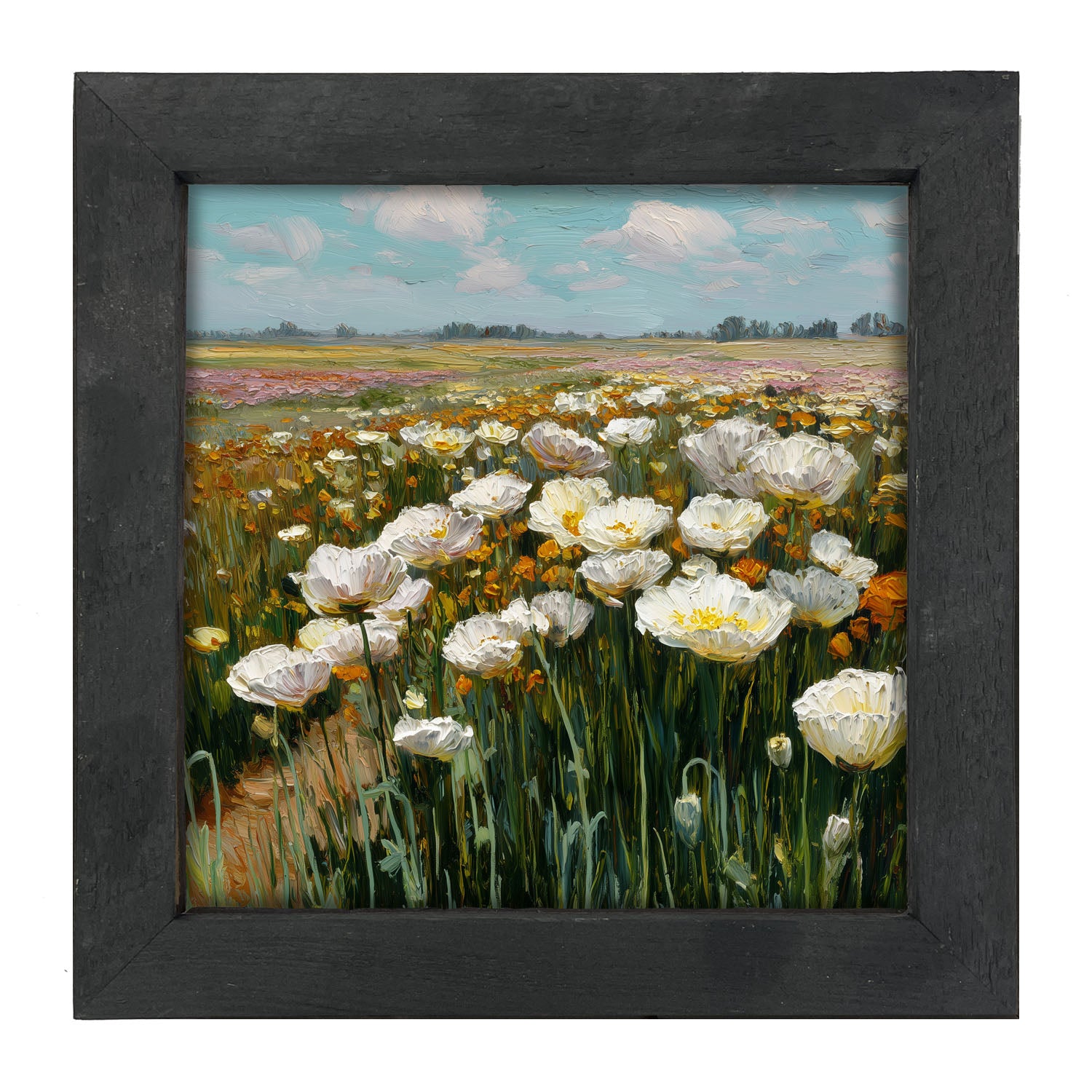 Country Fields of Wildflowers - Framed Art