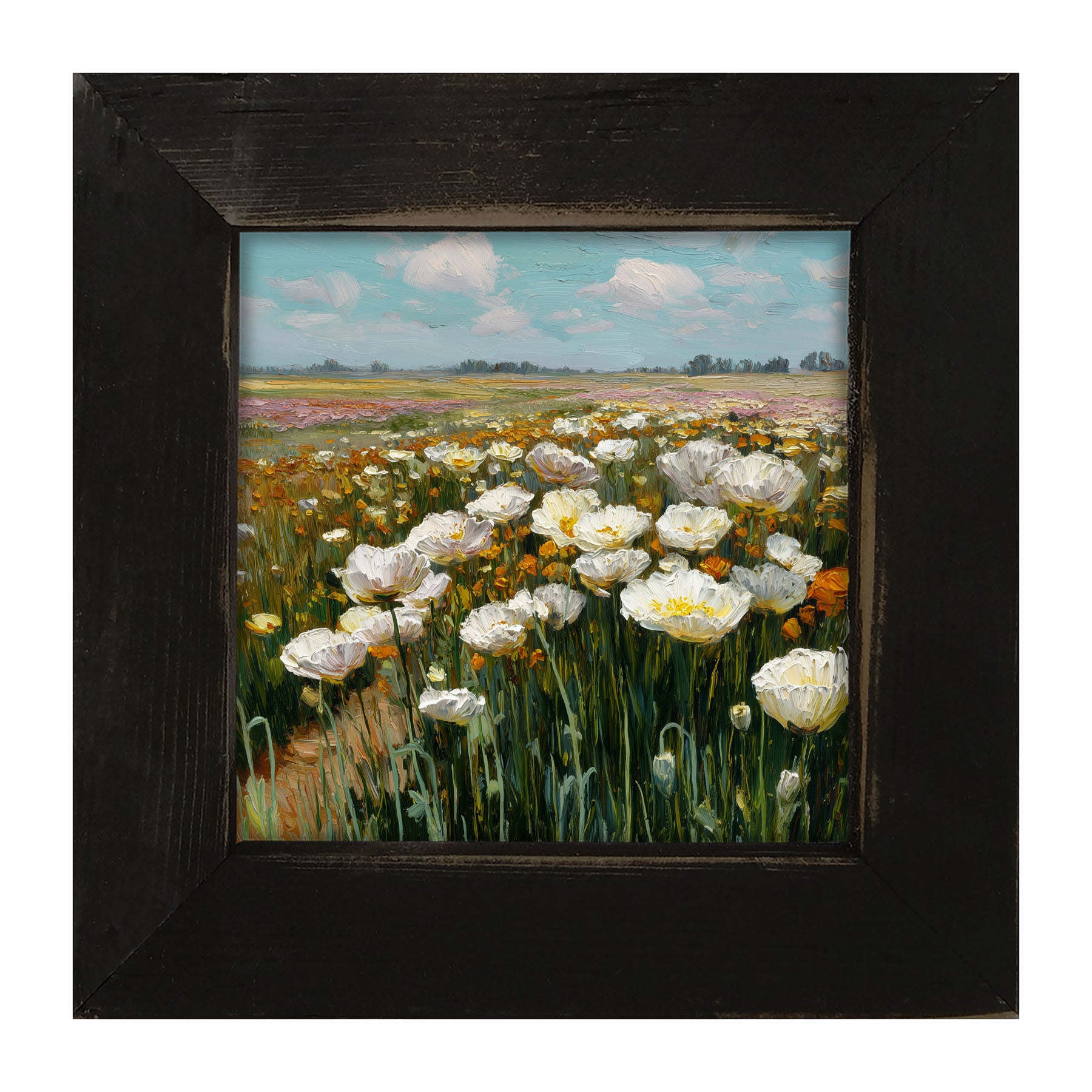 Country Fields of Wildflowers - Framed Art
