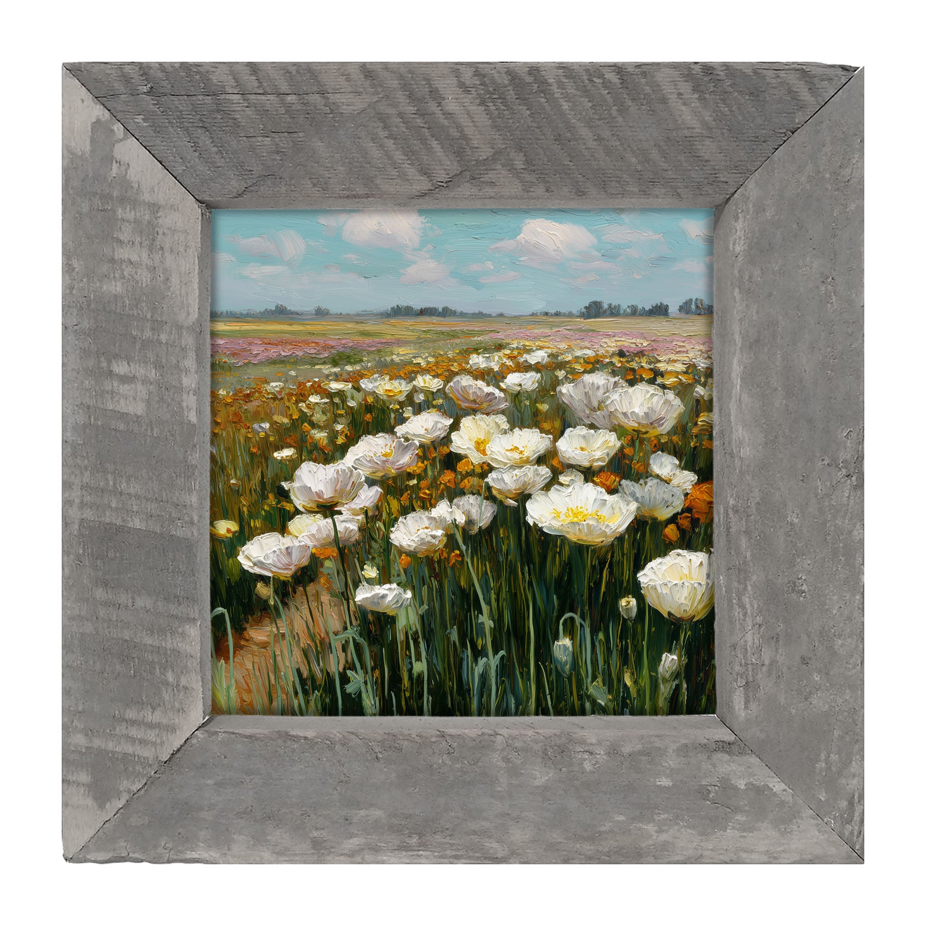 Country Fields of Wildflowers - Framed Art