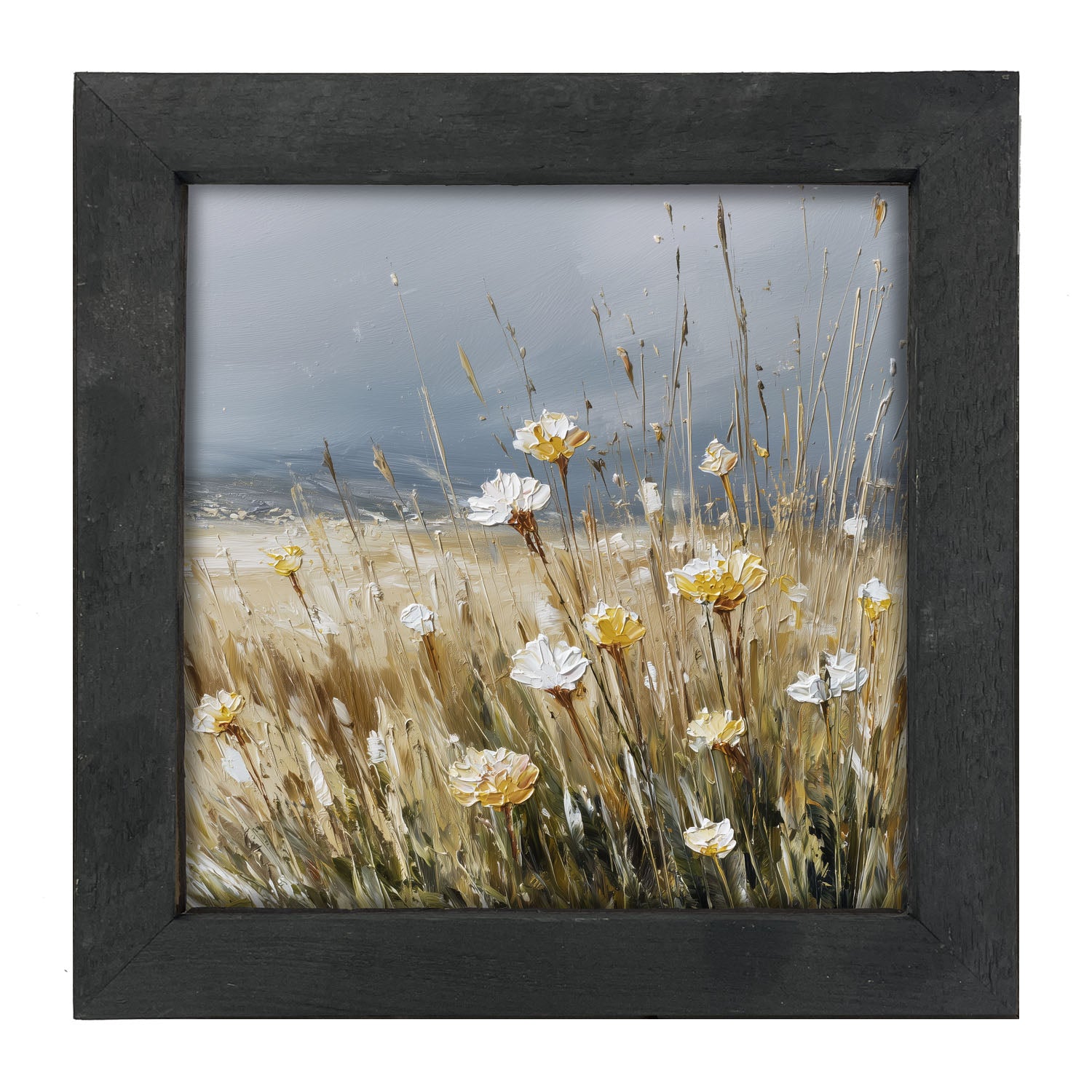 Wildflowers near Beach - Framed Art
