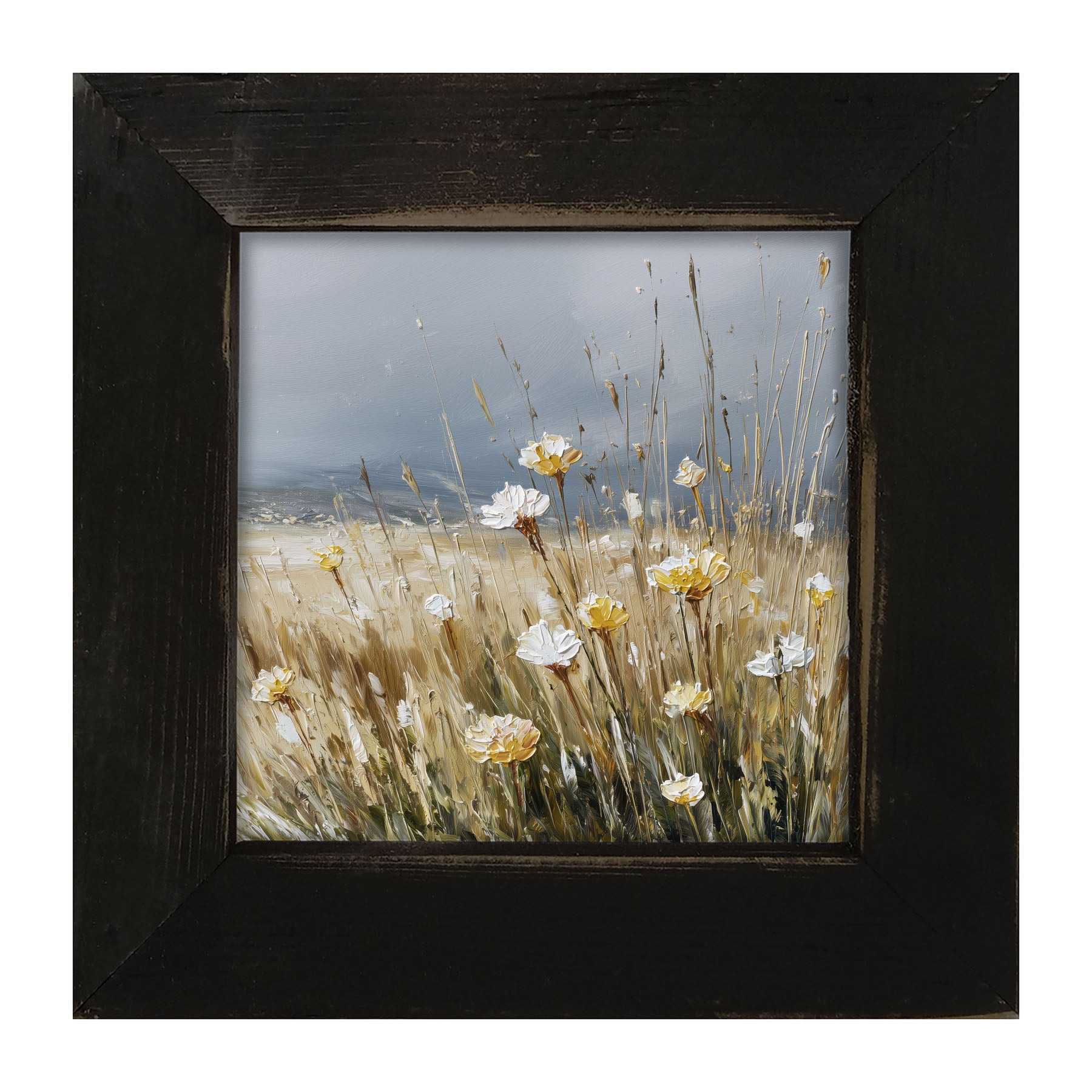 Wildflowers near Beach - Framed Art