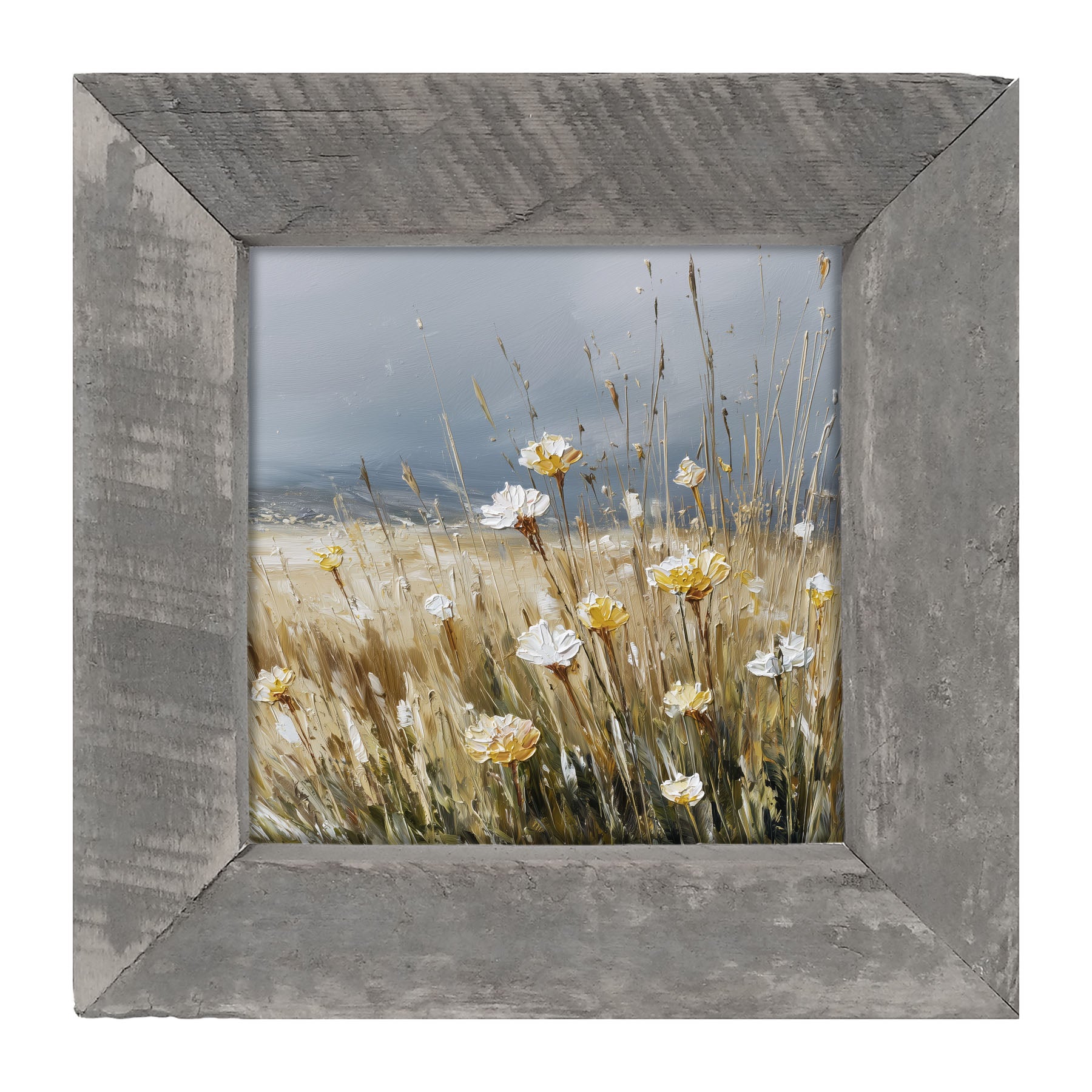 Wildflowers near Beach - Framed Art