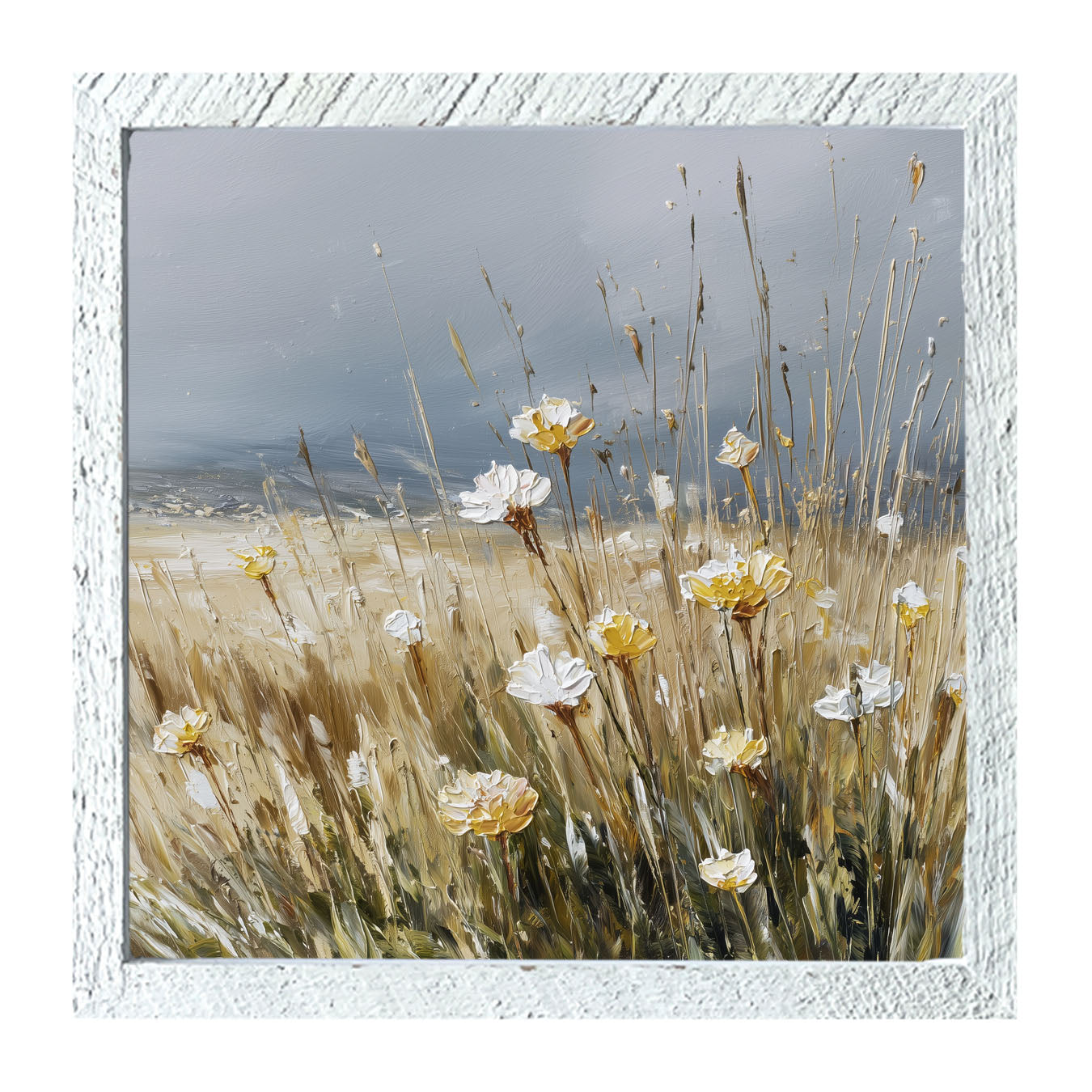 Wildflowers near Beach - Framed Art