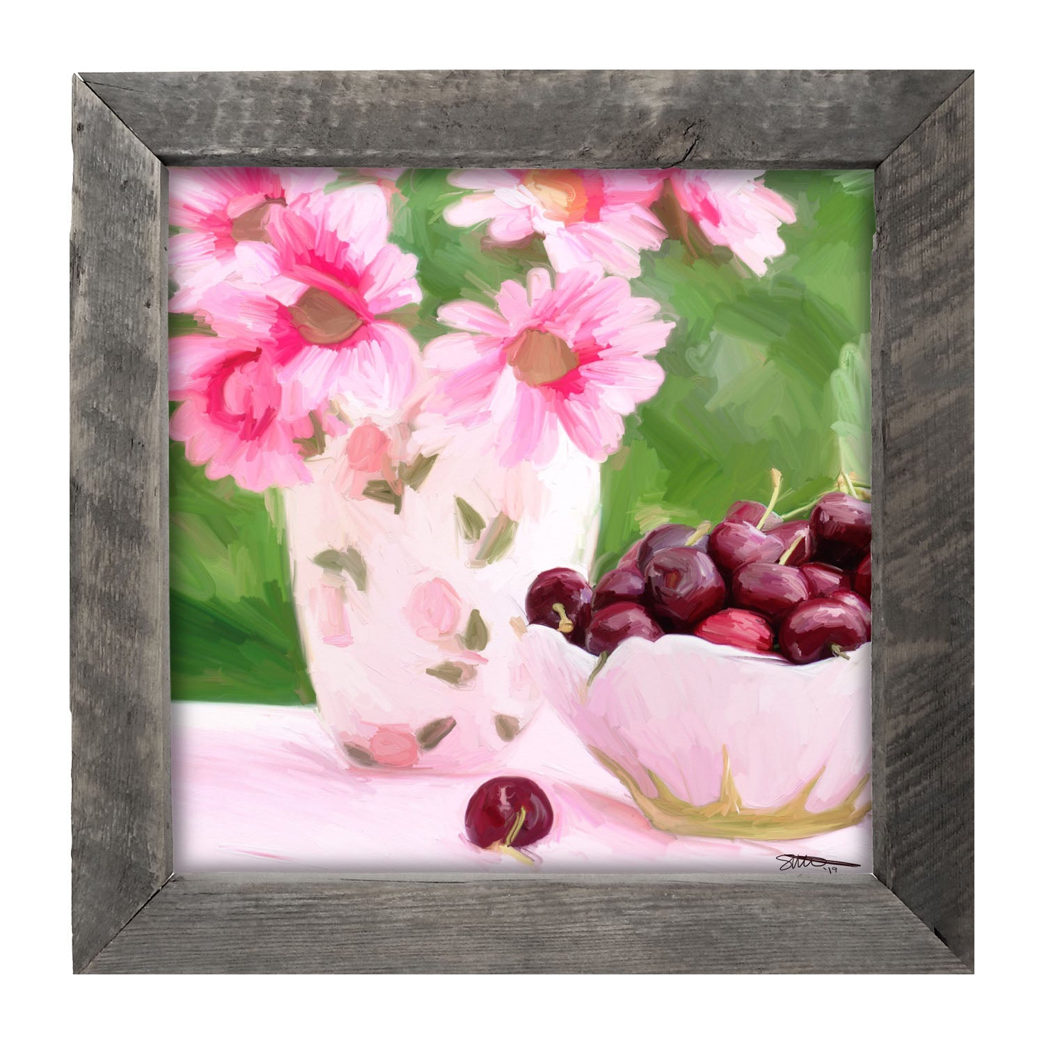 Mother's Day Cherries - Framed art