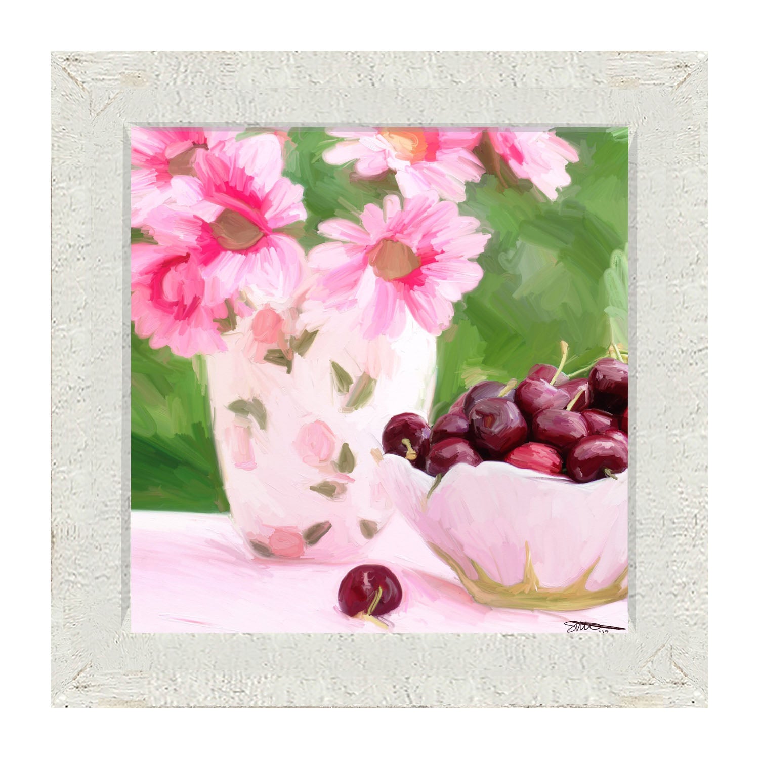 Mother's Day Cherries - Framed art