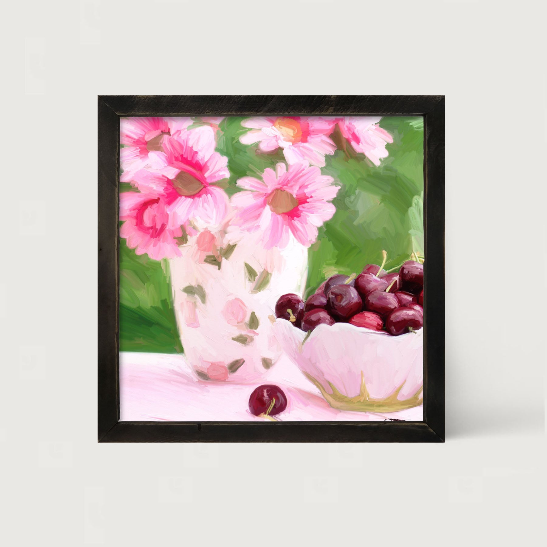 Mother's Day Cherries - Framed art