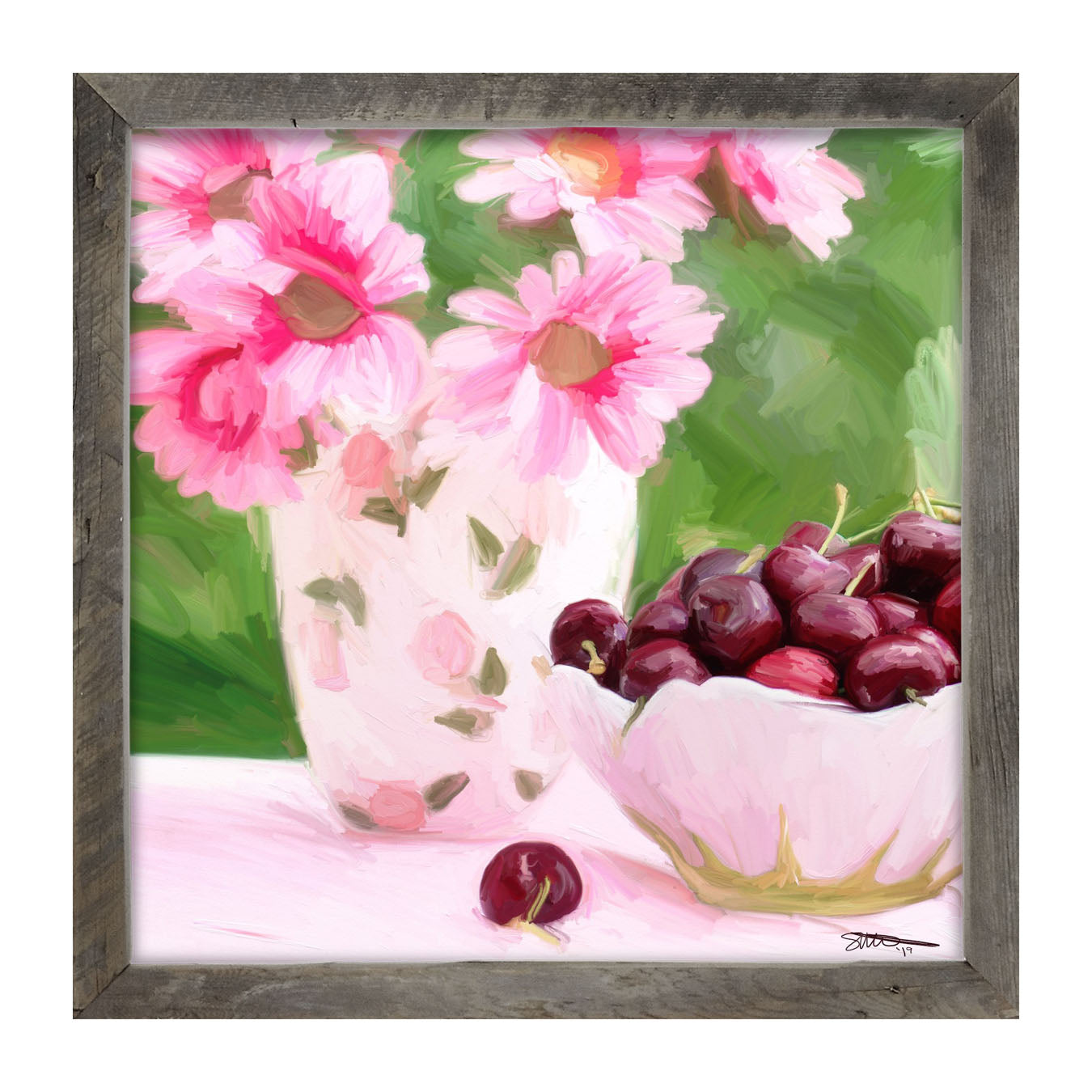 Mother's Day Cherries - Framed art