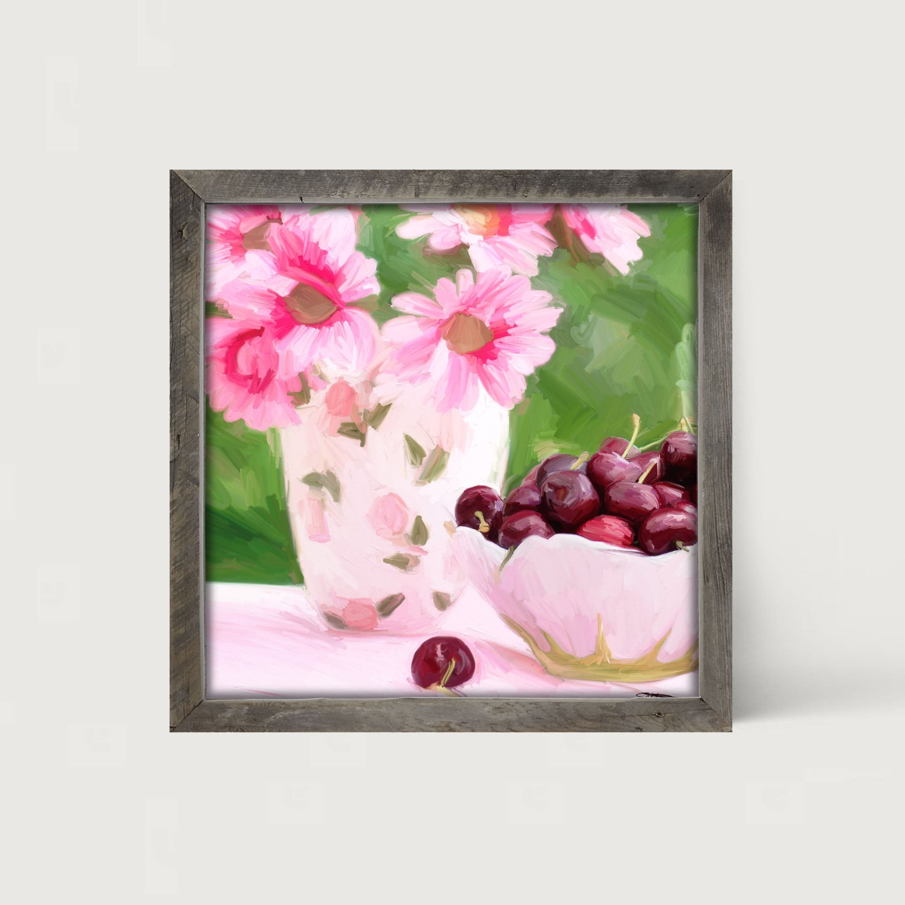 Mother's Day Cherries - Framed art