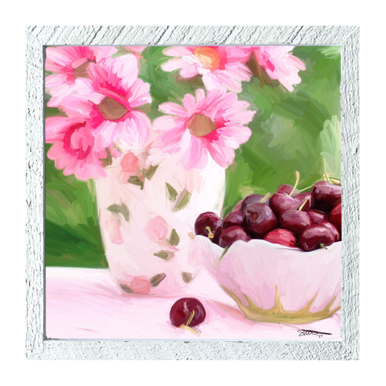 Mother's Day Cherries - Framed art