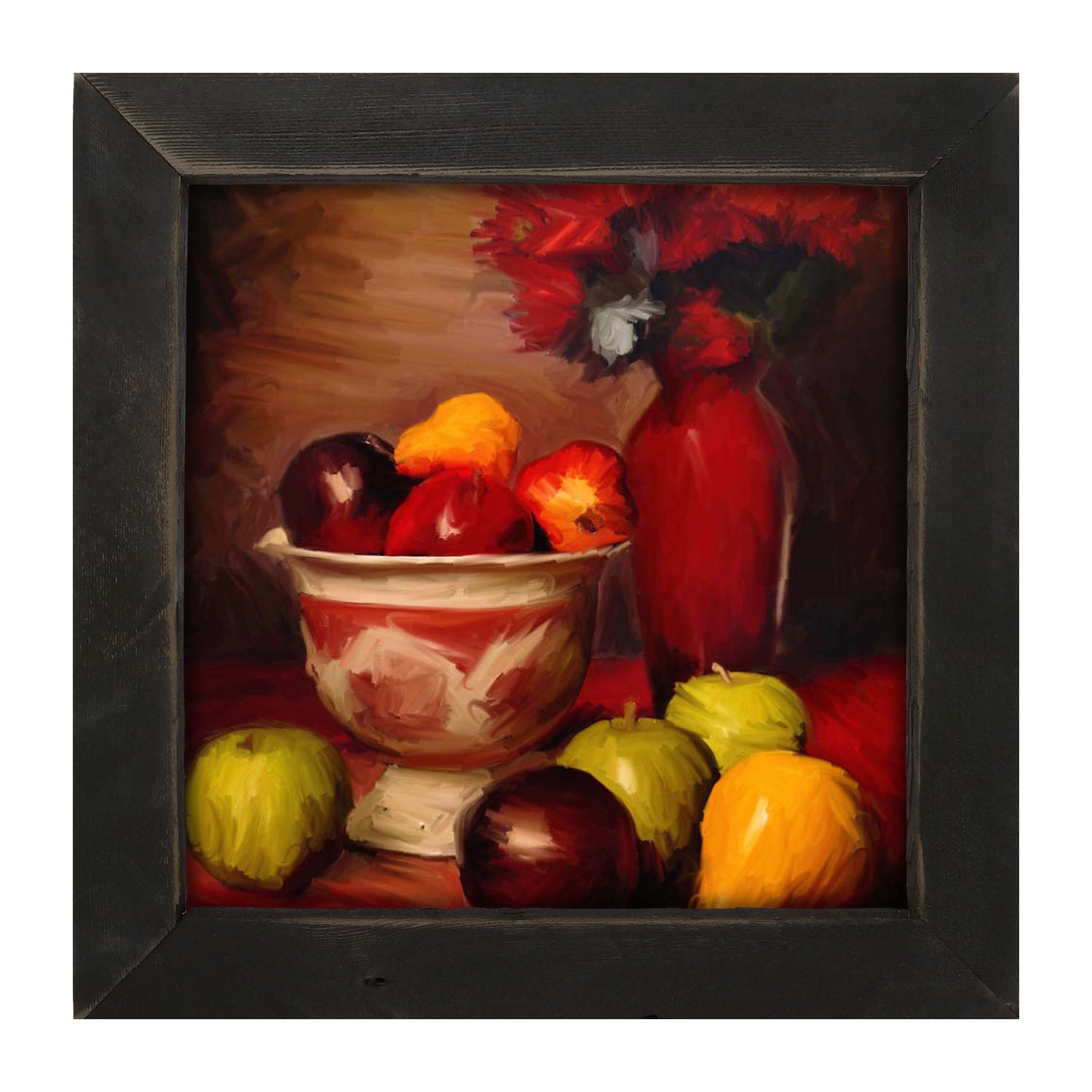 Red Vase - Framed art
