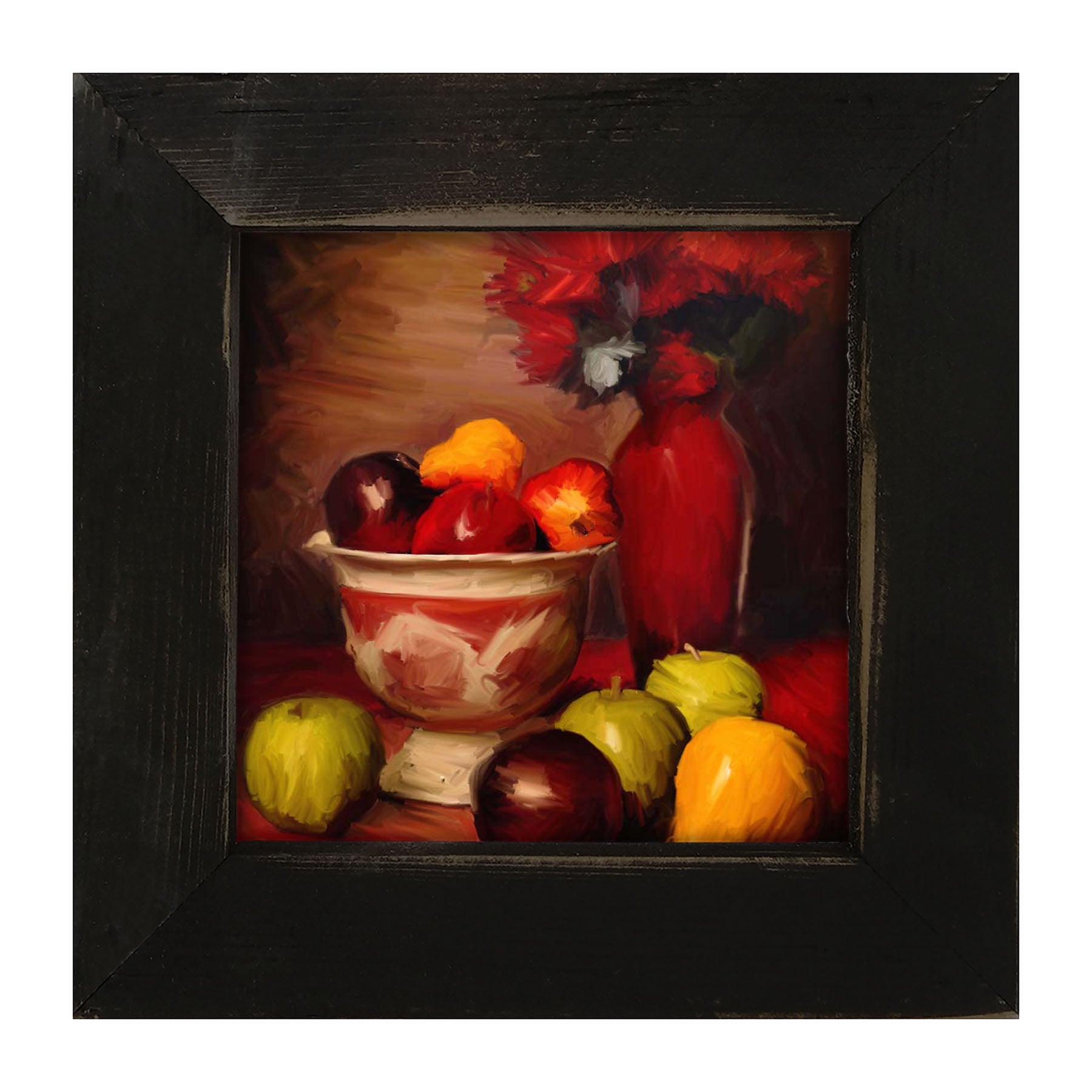 Red Vase - Framed art