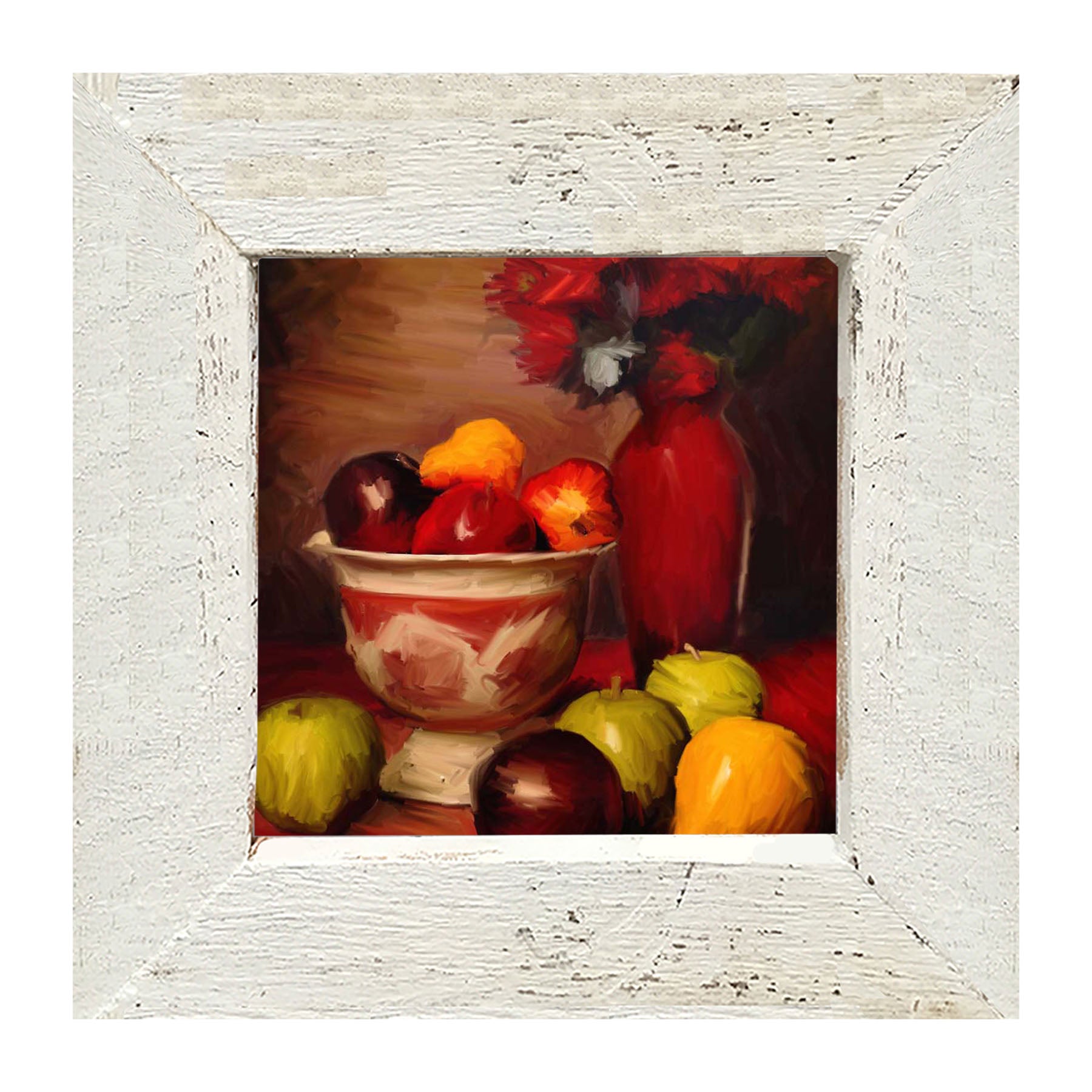 Red Vase - Framed art