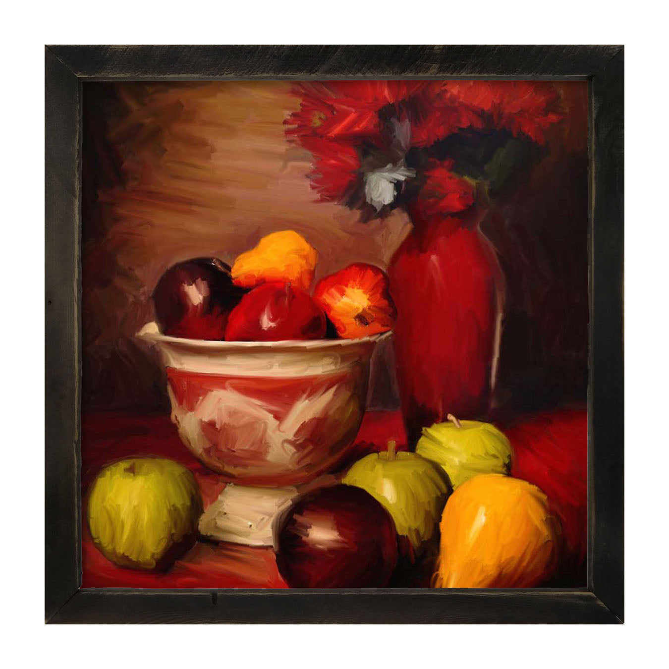 Red Vase - Framed art