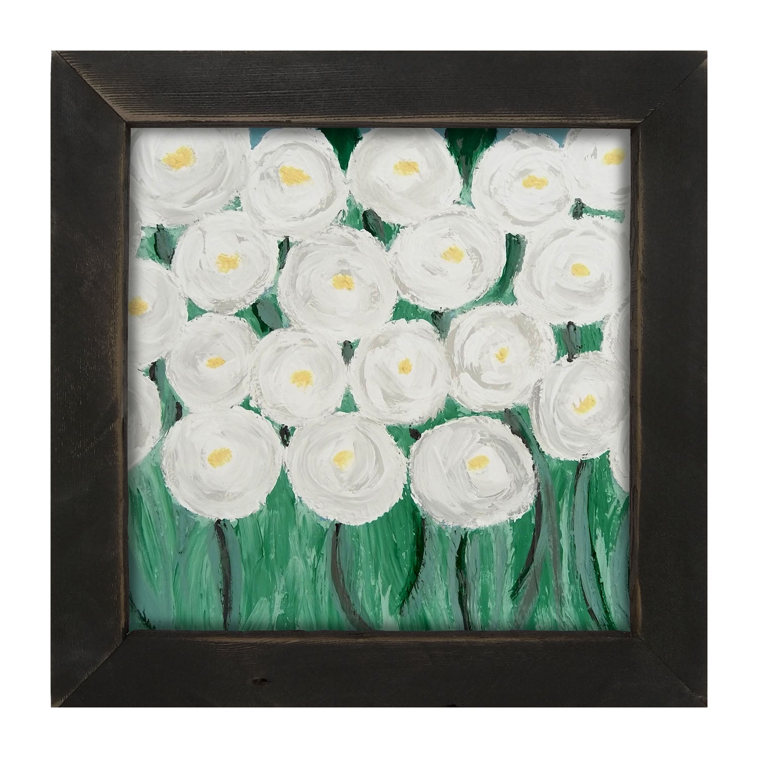 White Ranunculus - Framed art