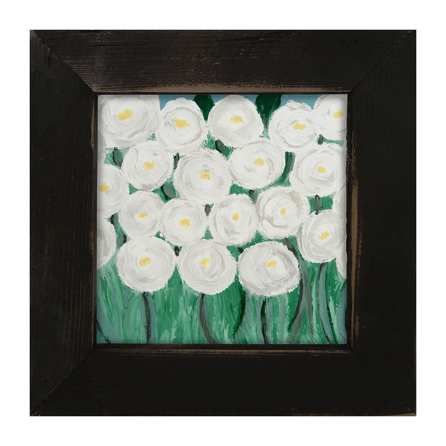 White Ranunculus - Framed art