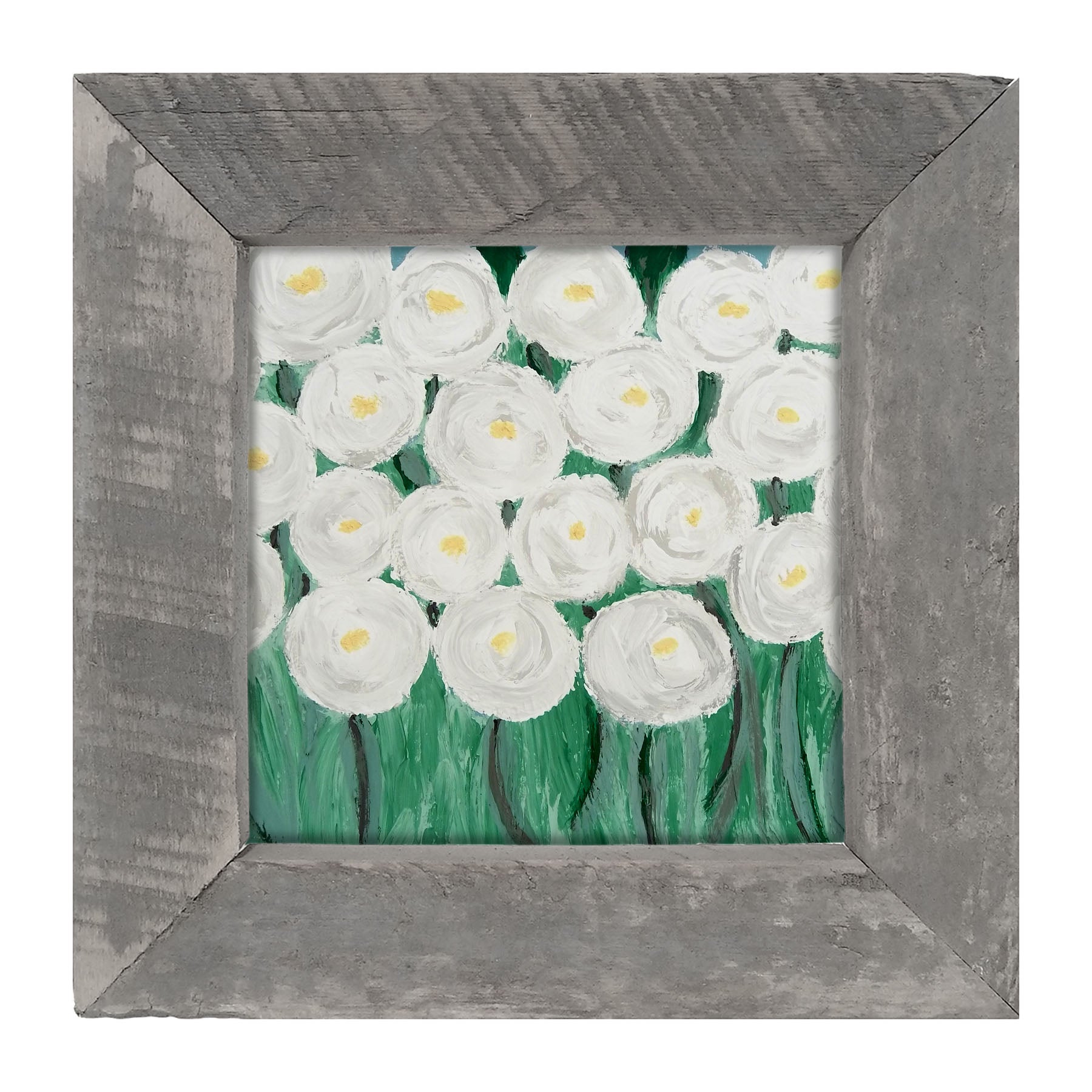 White Ranunculus - Framed art