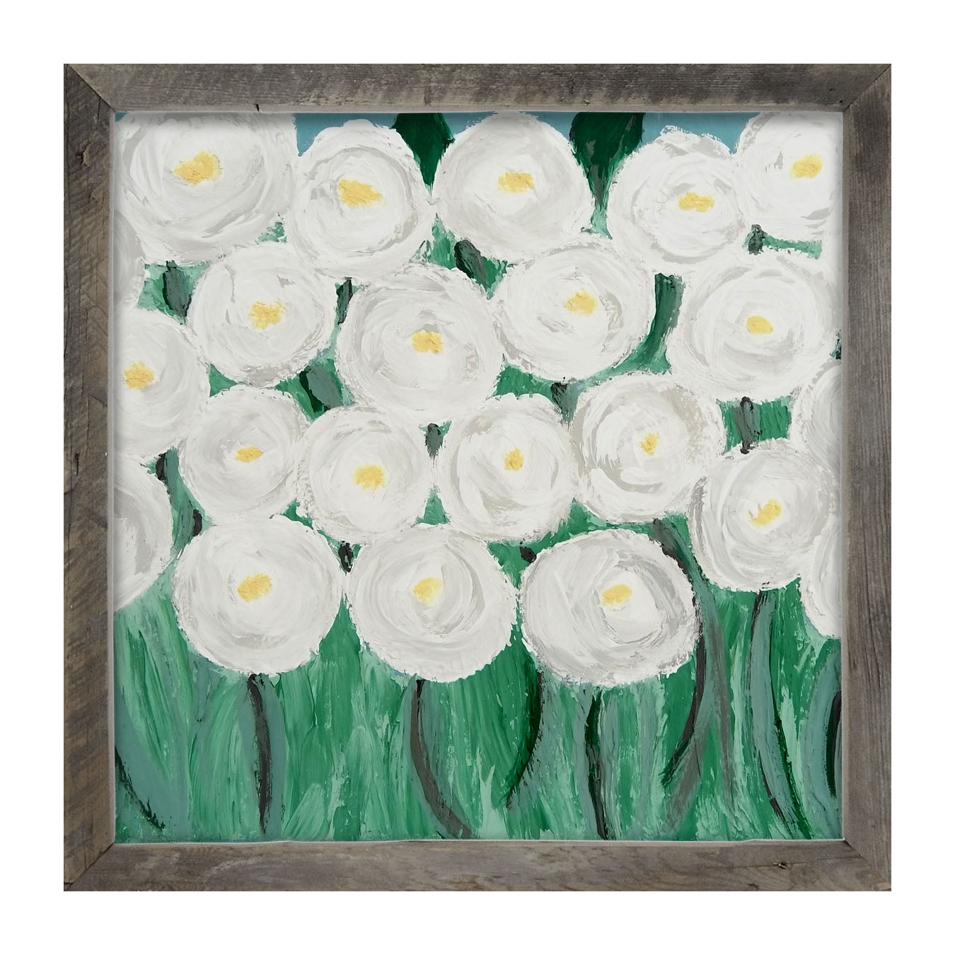 White Ranunculus - Framed art