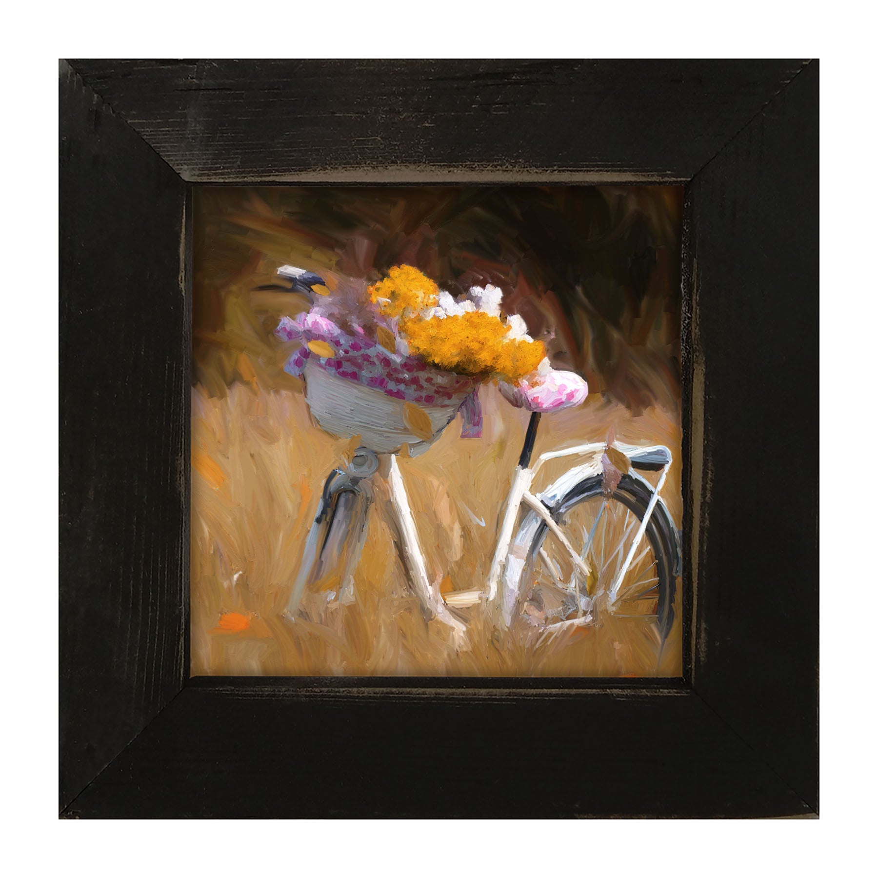 Flower Bouquet on Bike - Framed art