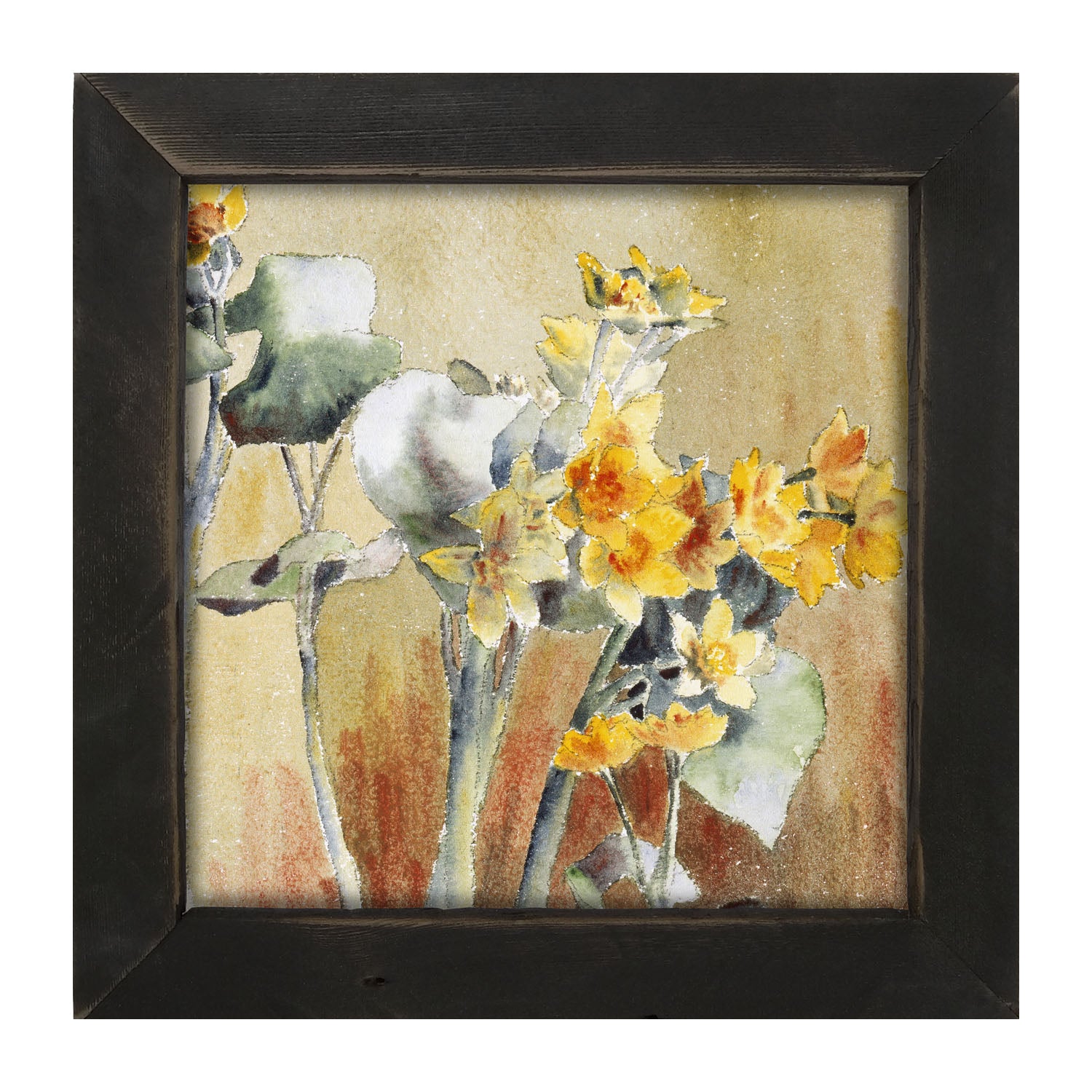 Watercolor Day Lilies - Framed art
