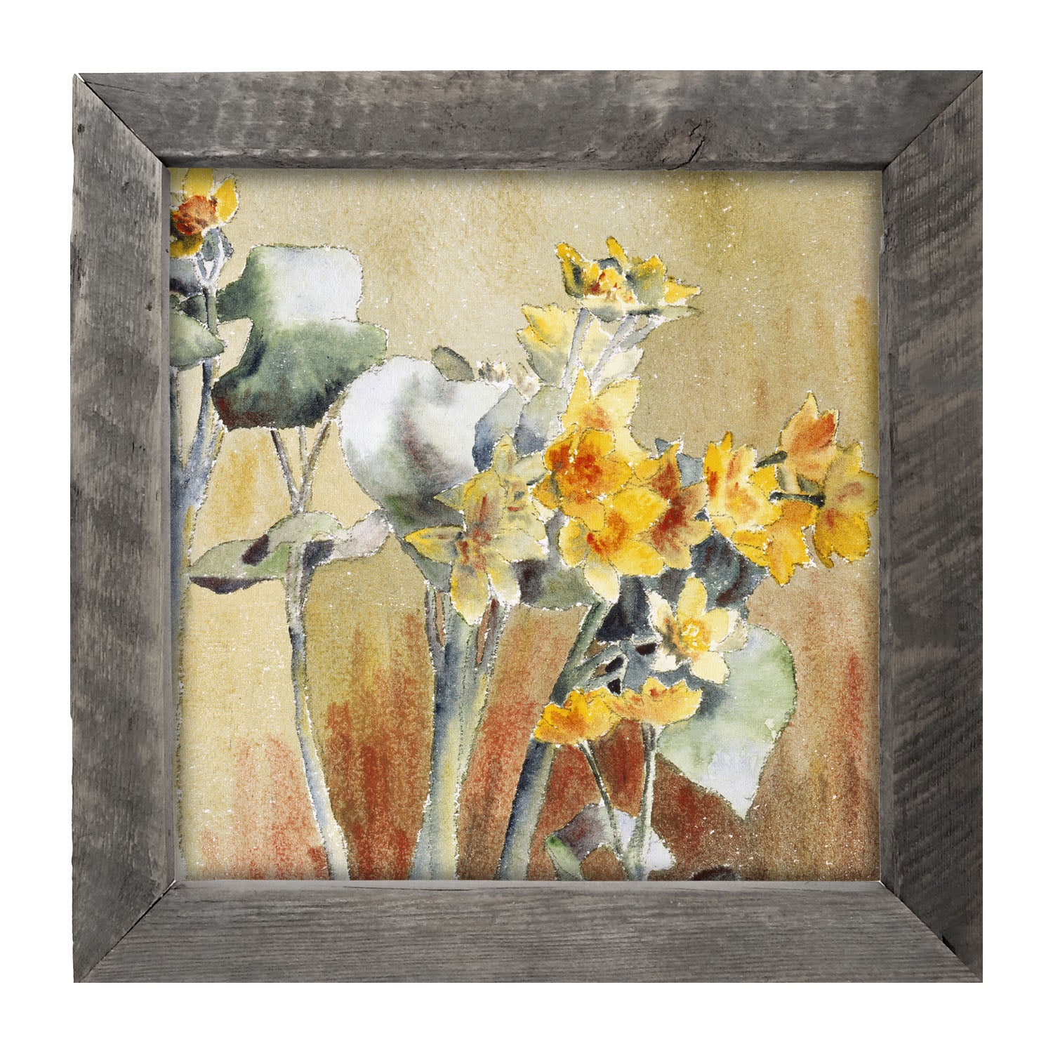 Watercolor Day Lilies - Framed art