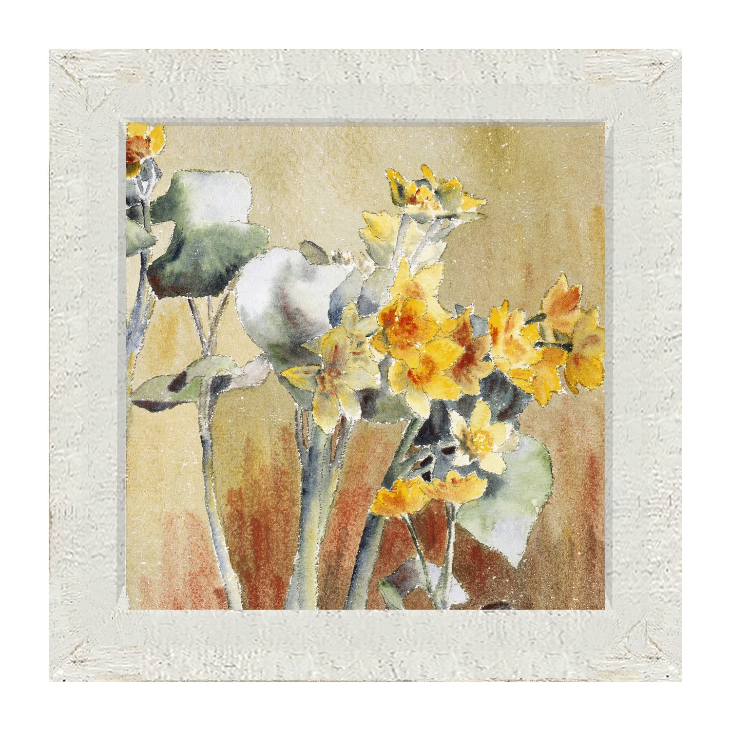 Watercolor Day Lilies - Framed art