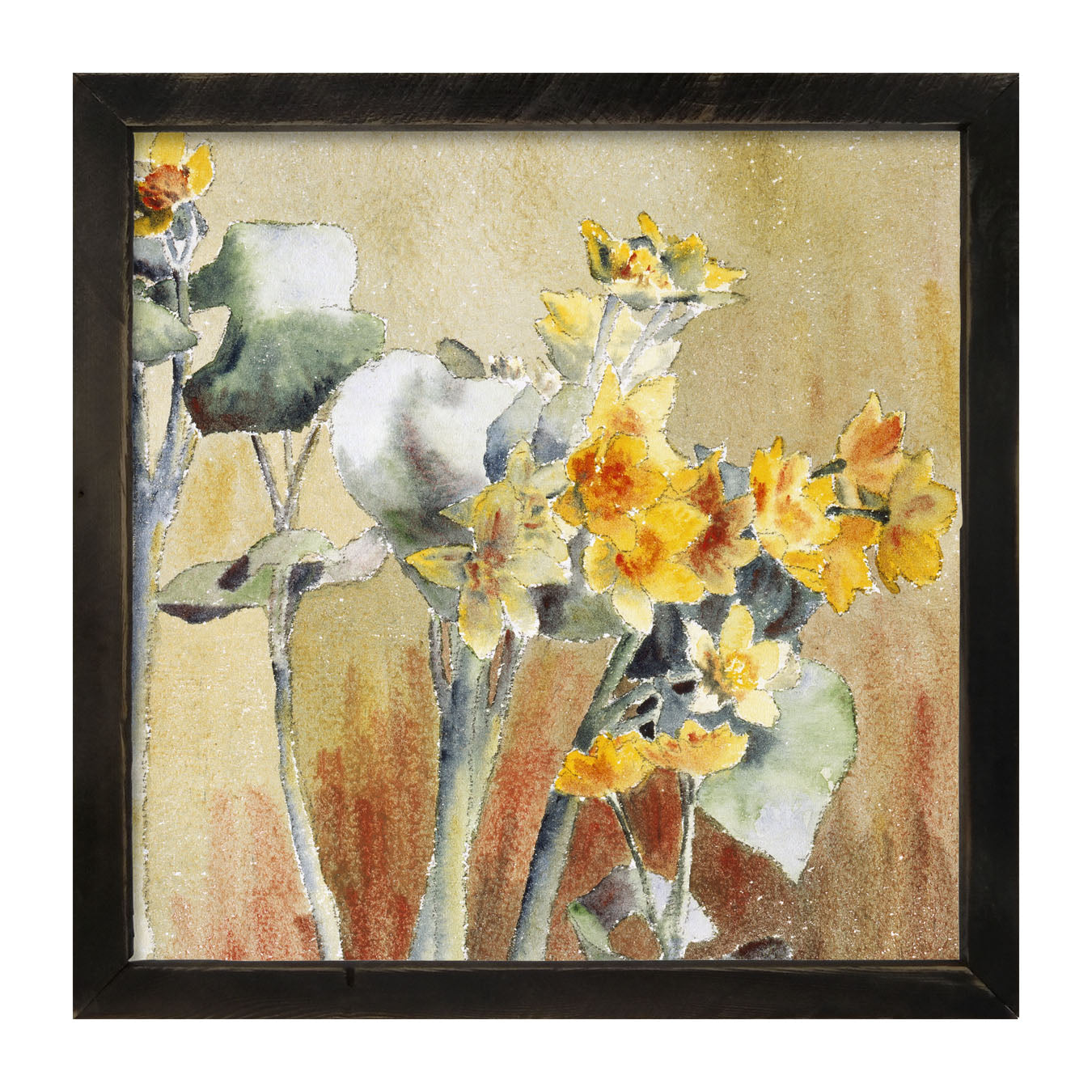 Watercolor Day Lilies - Framed art