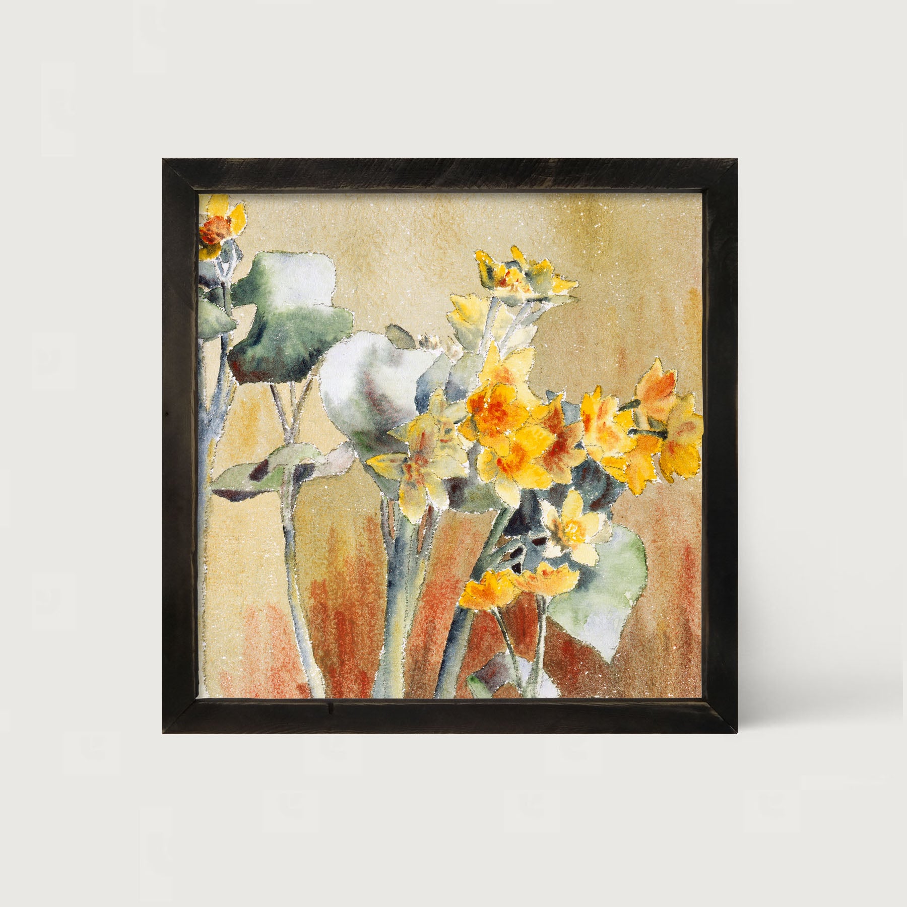 Watercolor Day Lilies - Framed art