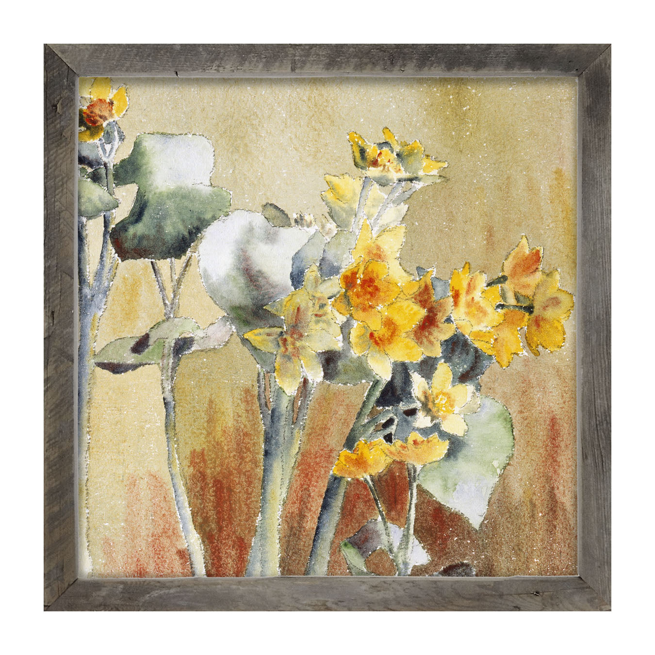 Watercolor Day Lilies - Framed art