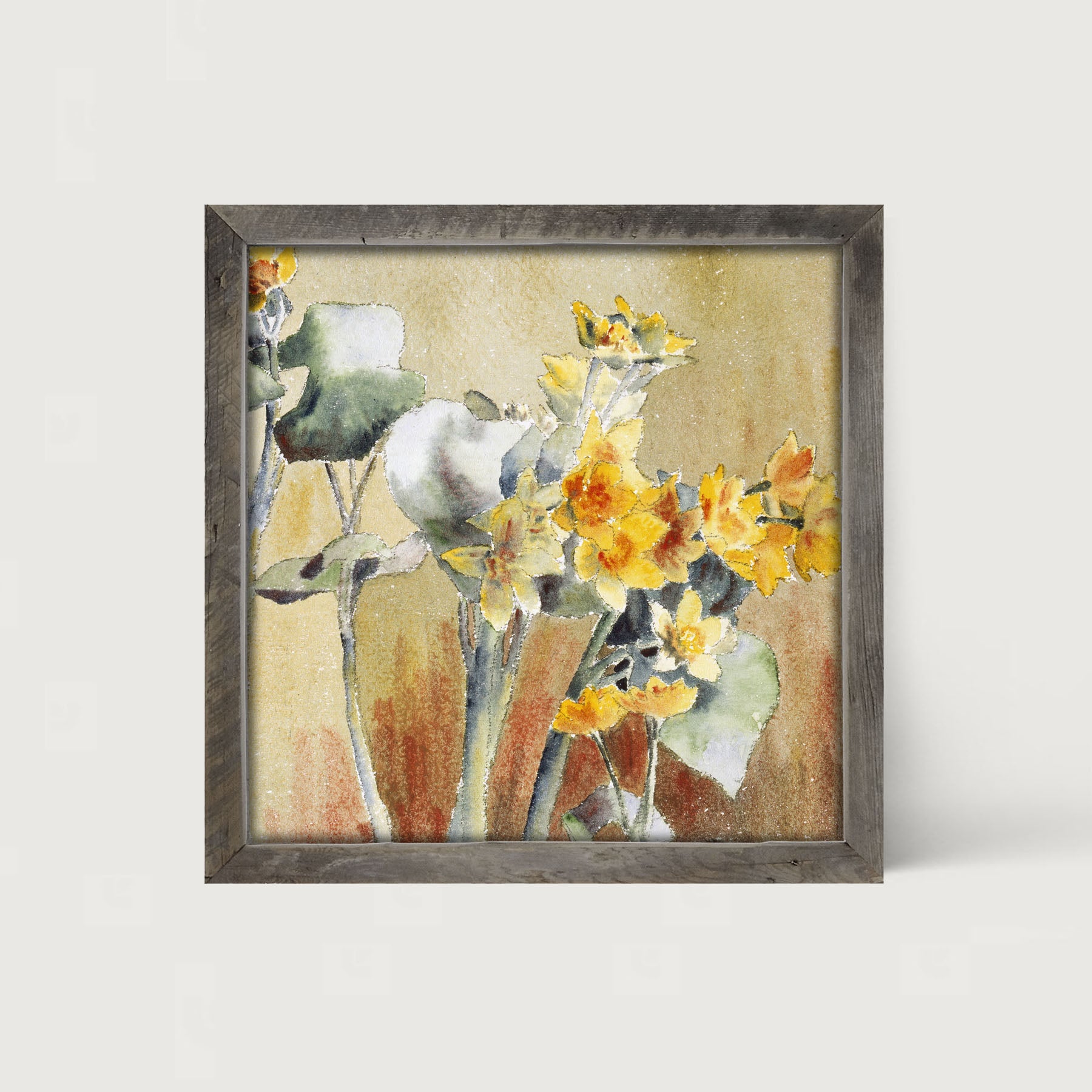 Watercolor Day Lilies - Framed art