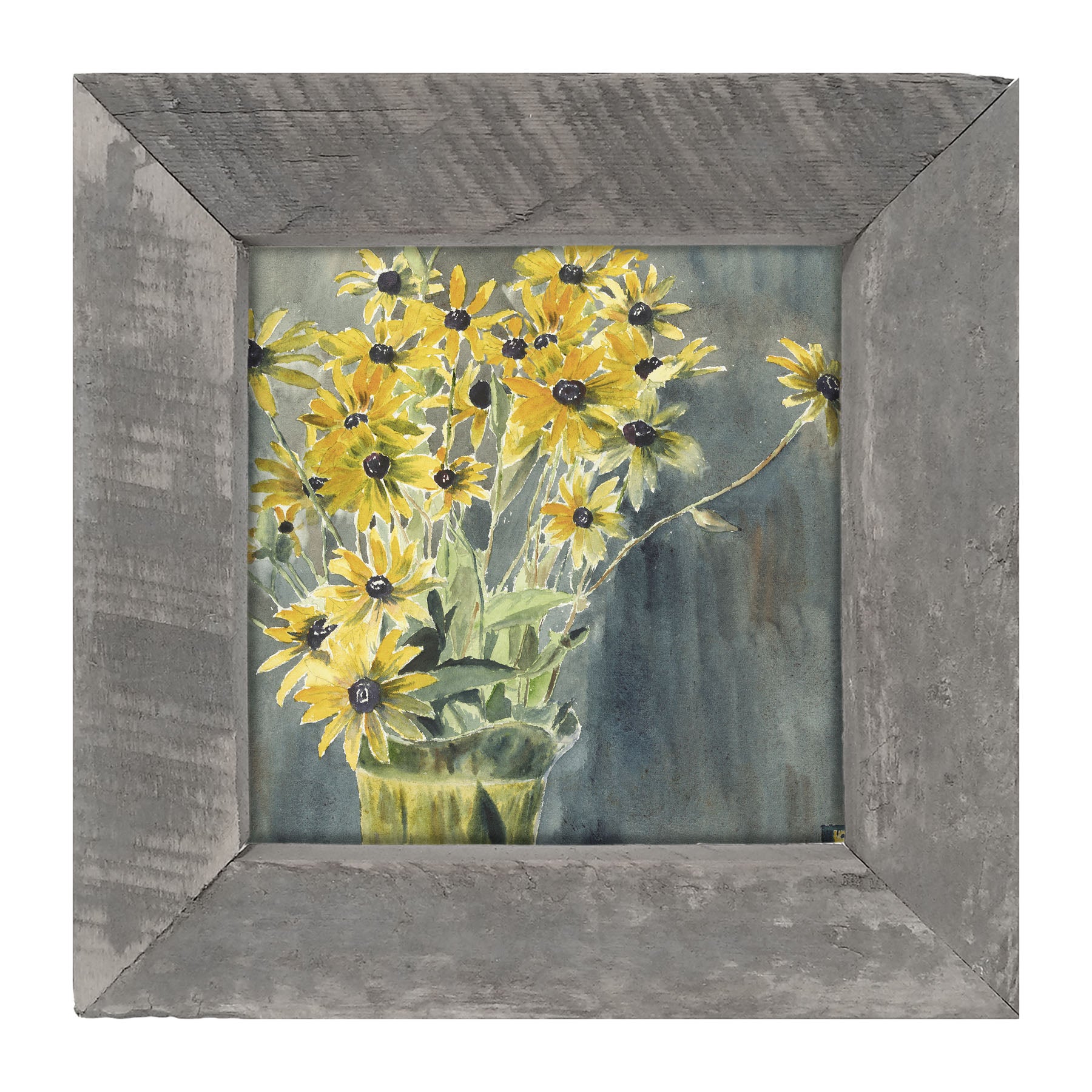Watercolor Black Eyed Susans - Framed art