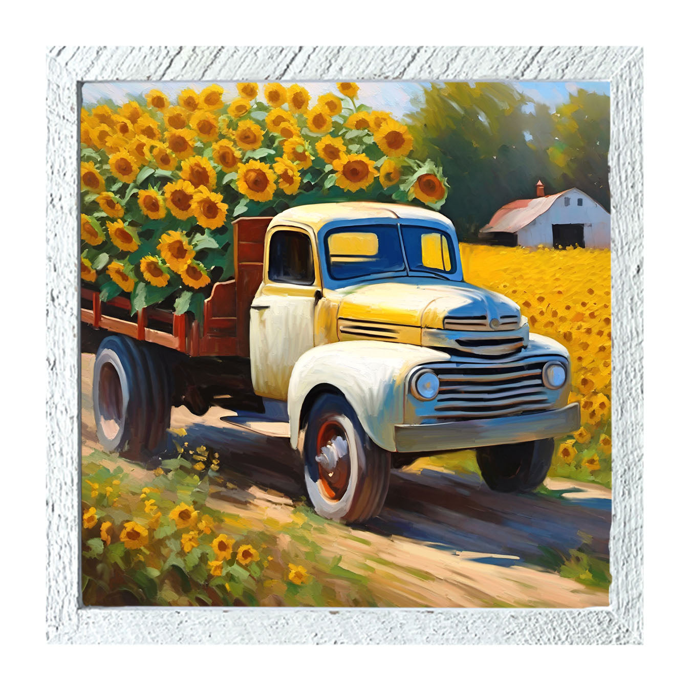 Sunflowers to market - Framed art