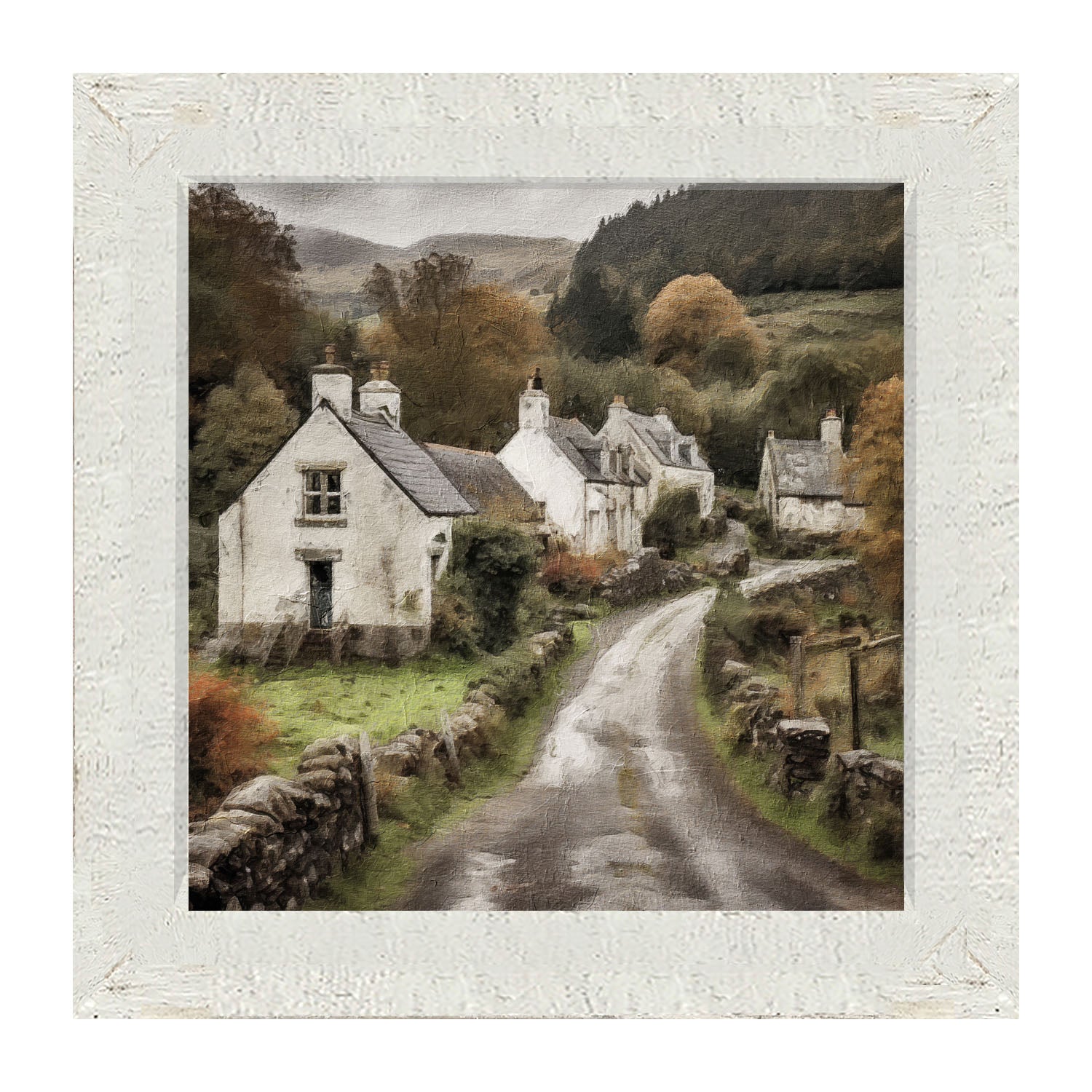 Old Village Road - Framed art