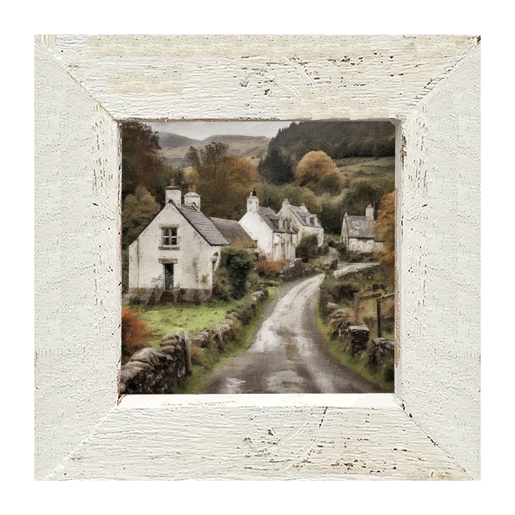 Old Village Road - Framed art