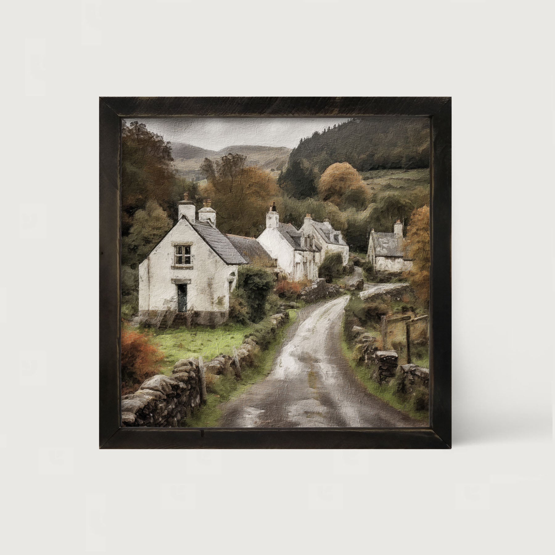 Old Village Road - Framed art