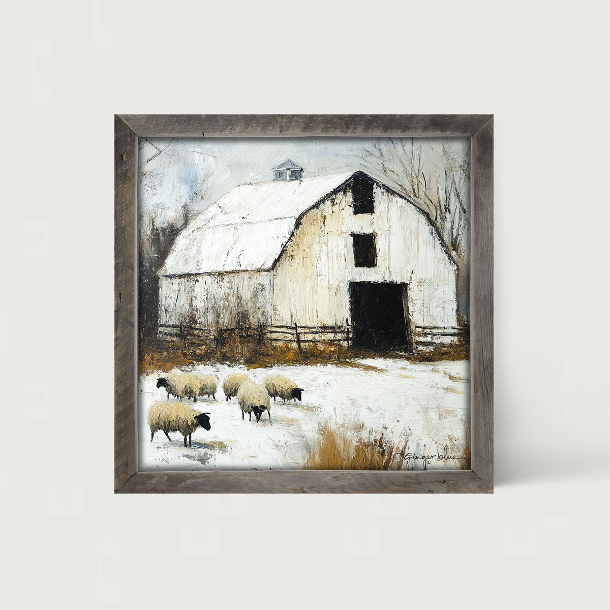 Sheep in Winter
