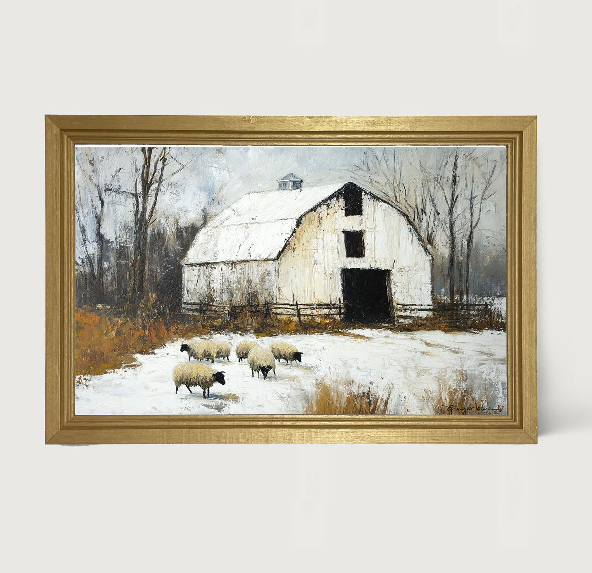 Sheep in Winter